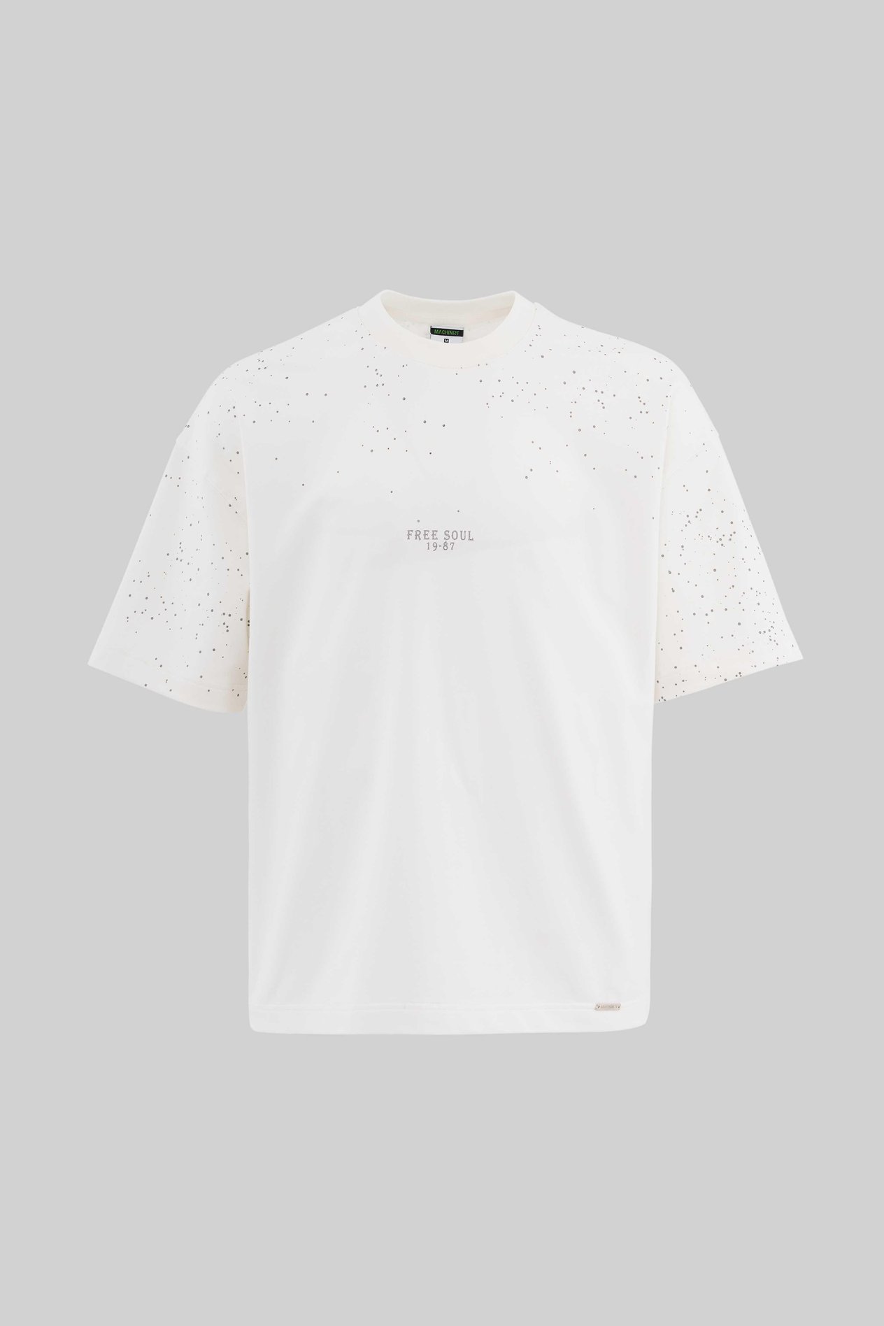 Erkek Free Soul Glowing Printed Oversi̇ze Ti̇şört ECRU