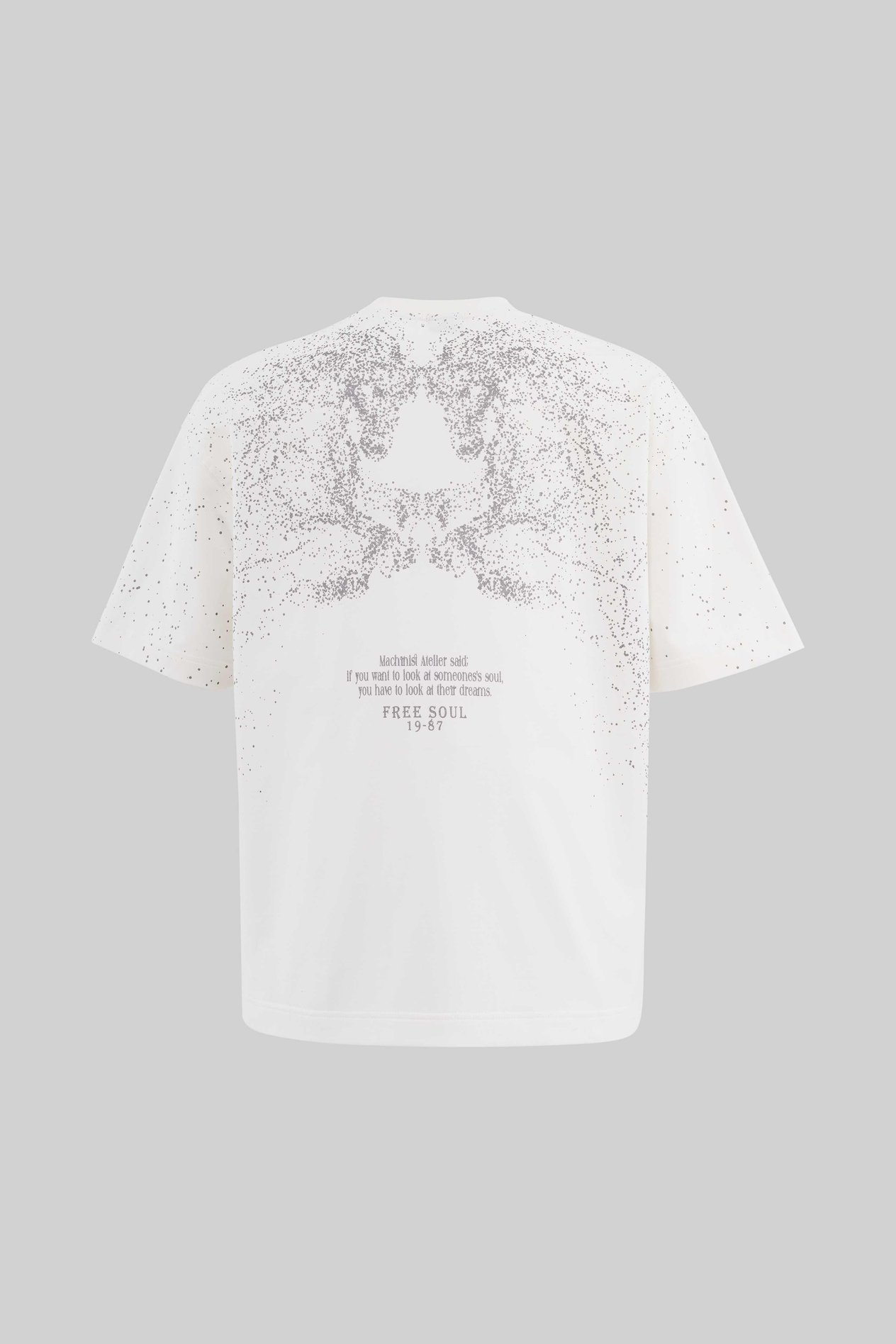 Erkek Free Soul Glowing Printed Oversi̇ze Ti̇şört ECRU