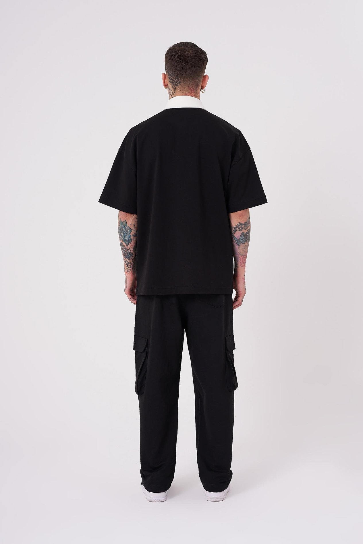 Erkek Freestyle Polo Yaka Tişört DARK BLACK