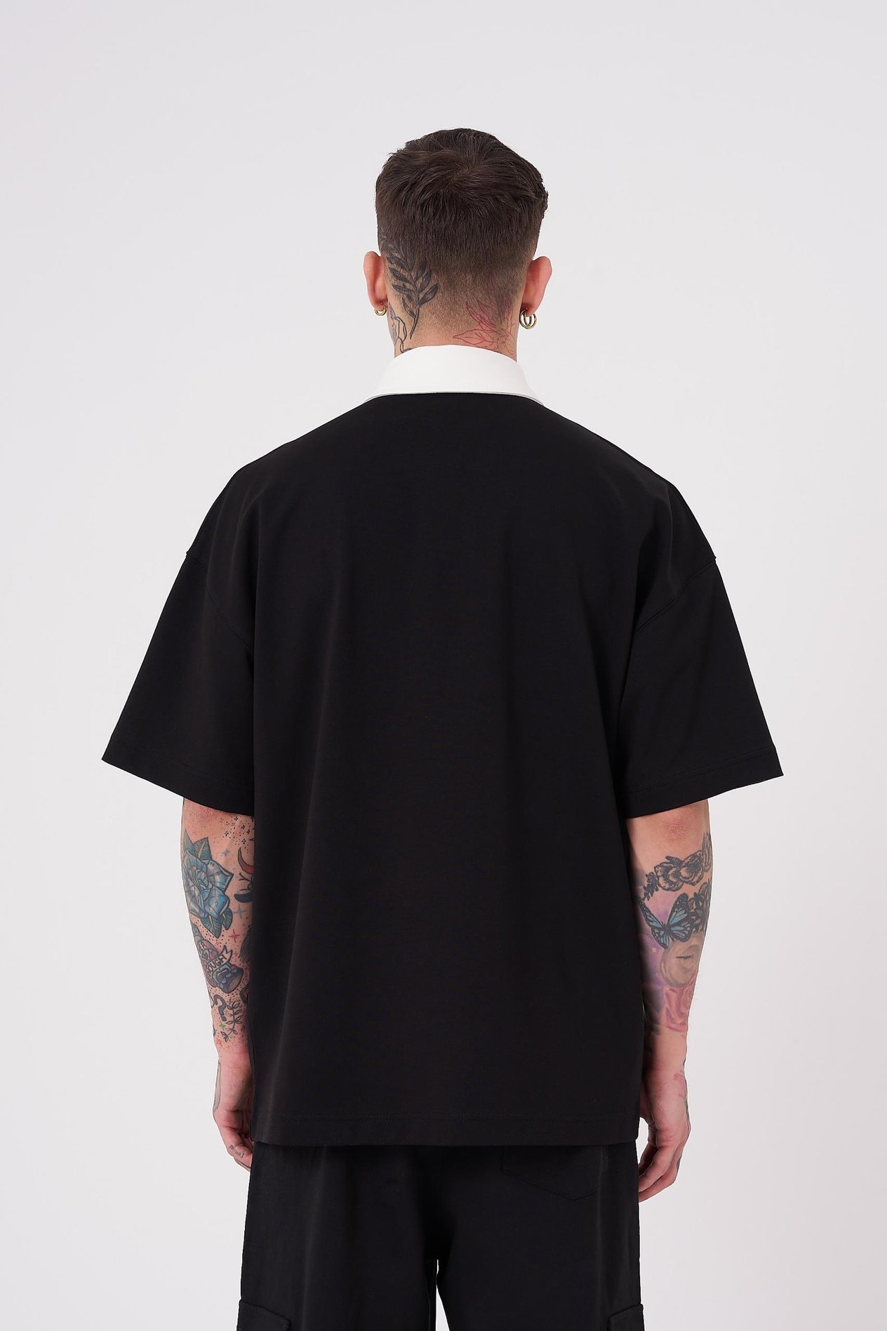 Erkek Freestyle Polo Yaka Tişört DARK BLACK
