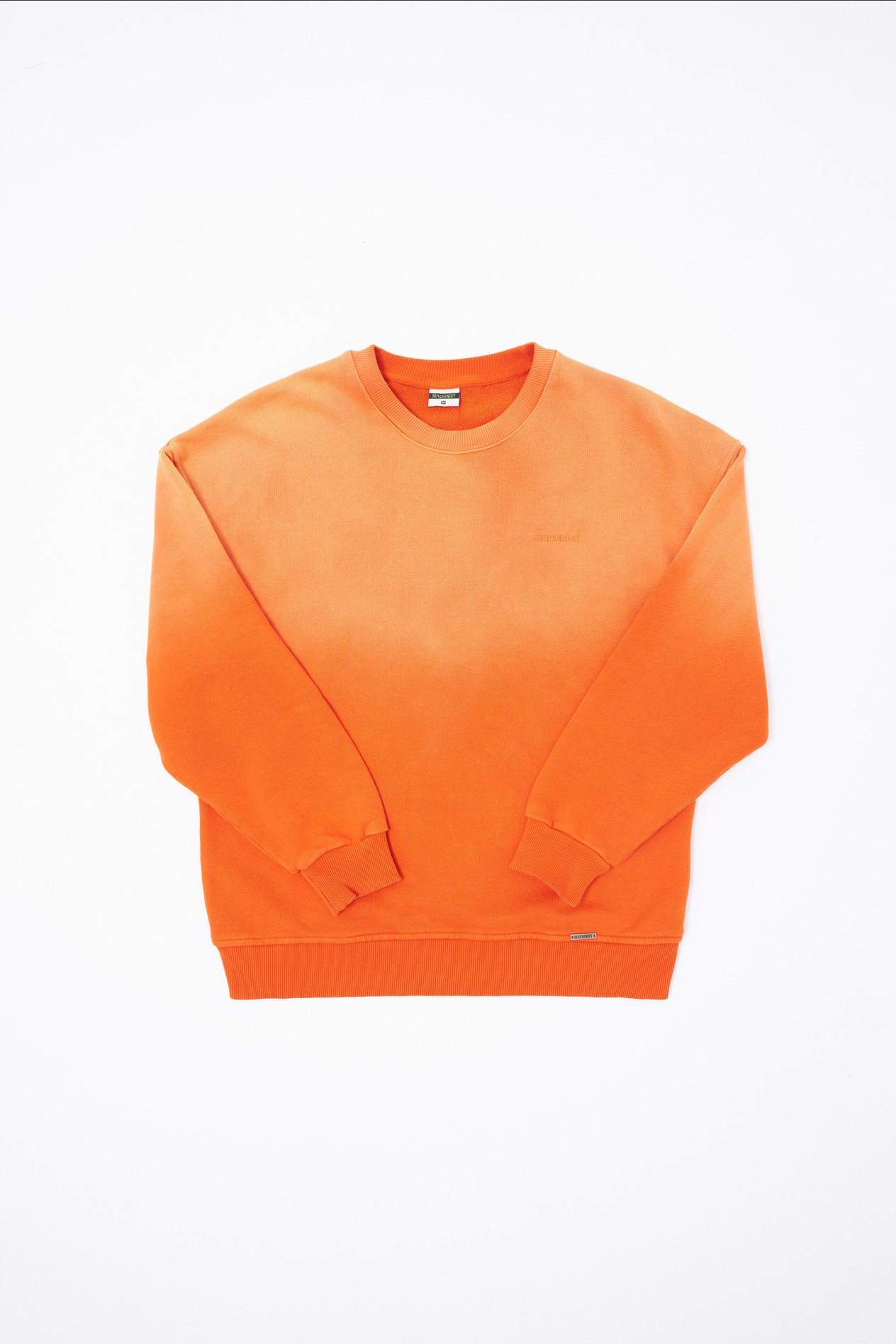 Erkek Gradient Washed Sweatshirt ORANGE