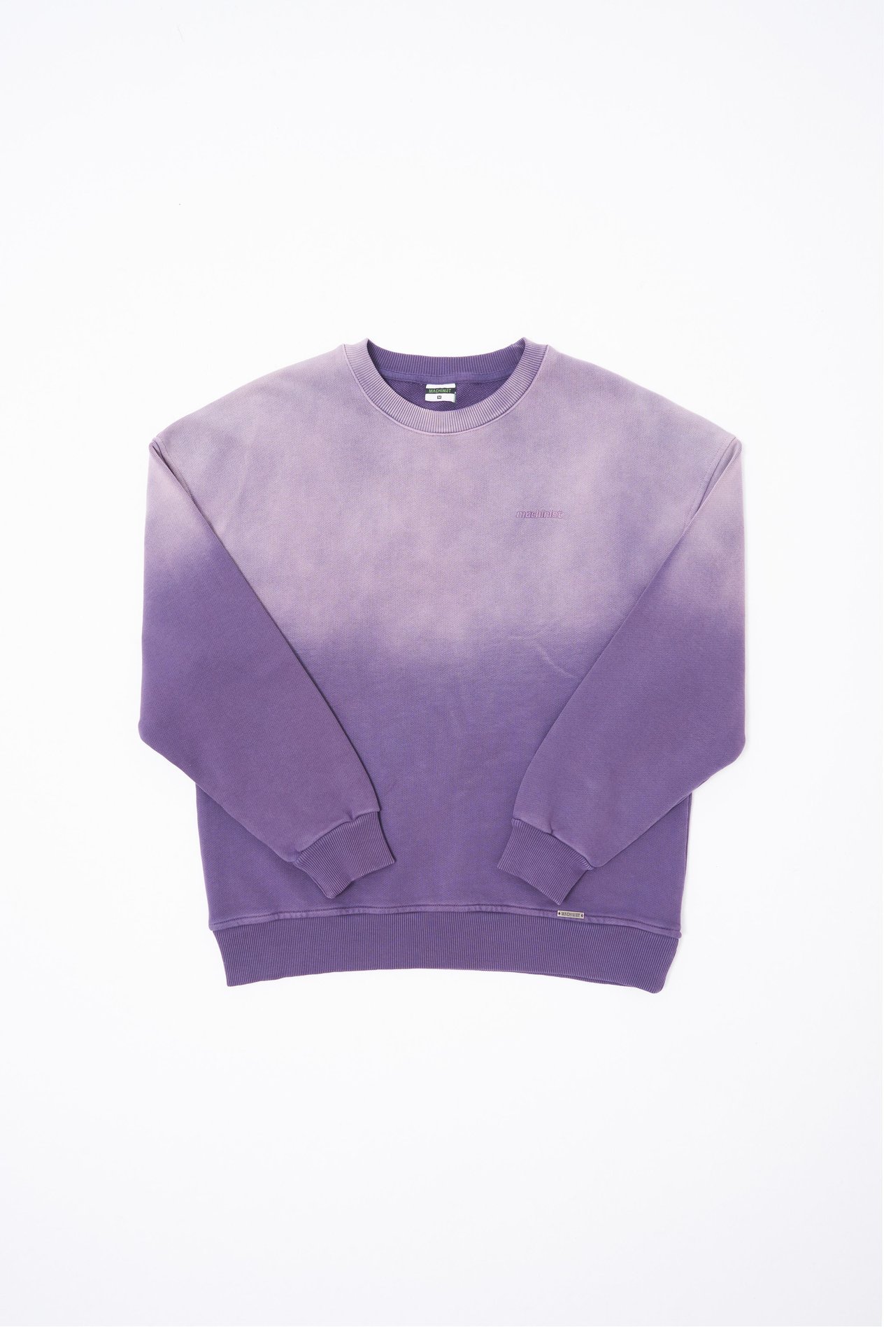 Erkek Gradient Washed Sweatshirt PURPLE