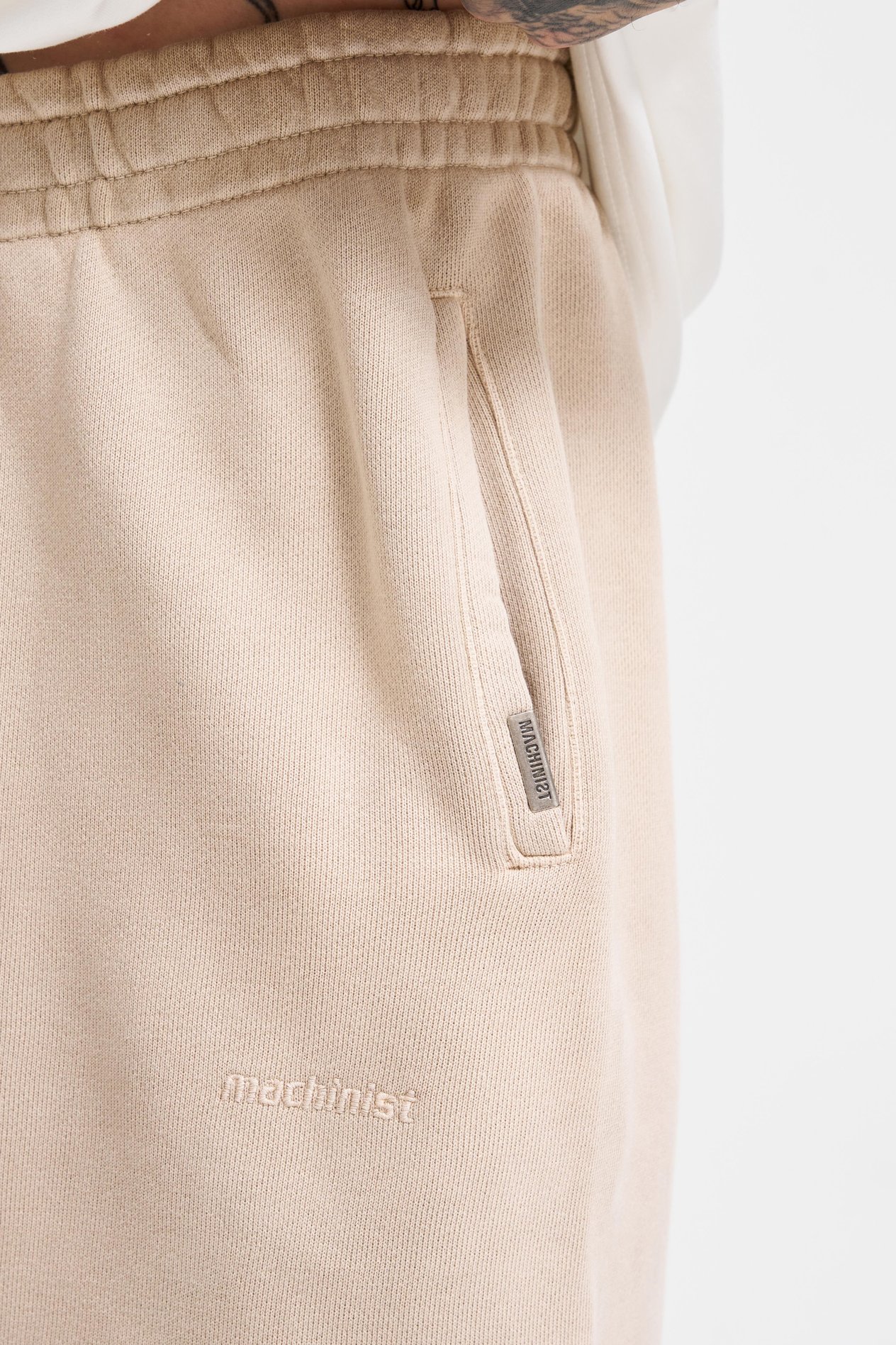 Erkek Grandient Yıkamalı Baggy Eşofman Altı BEIGE