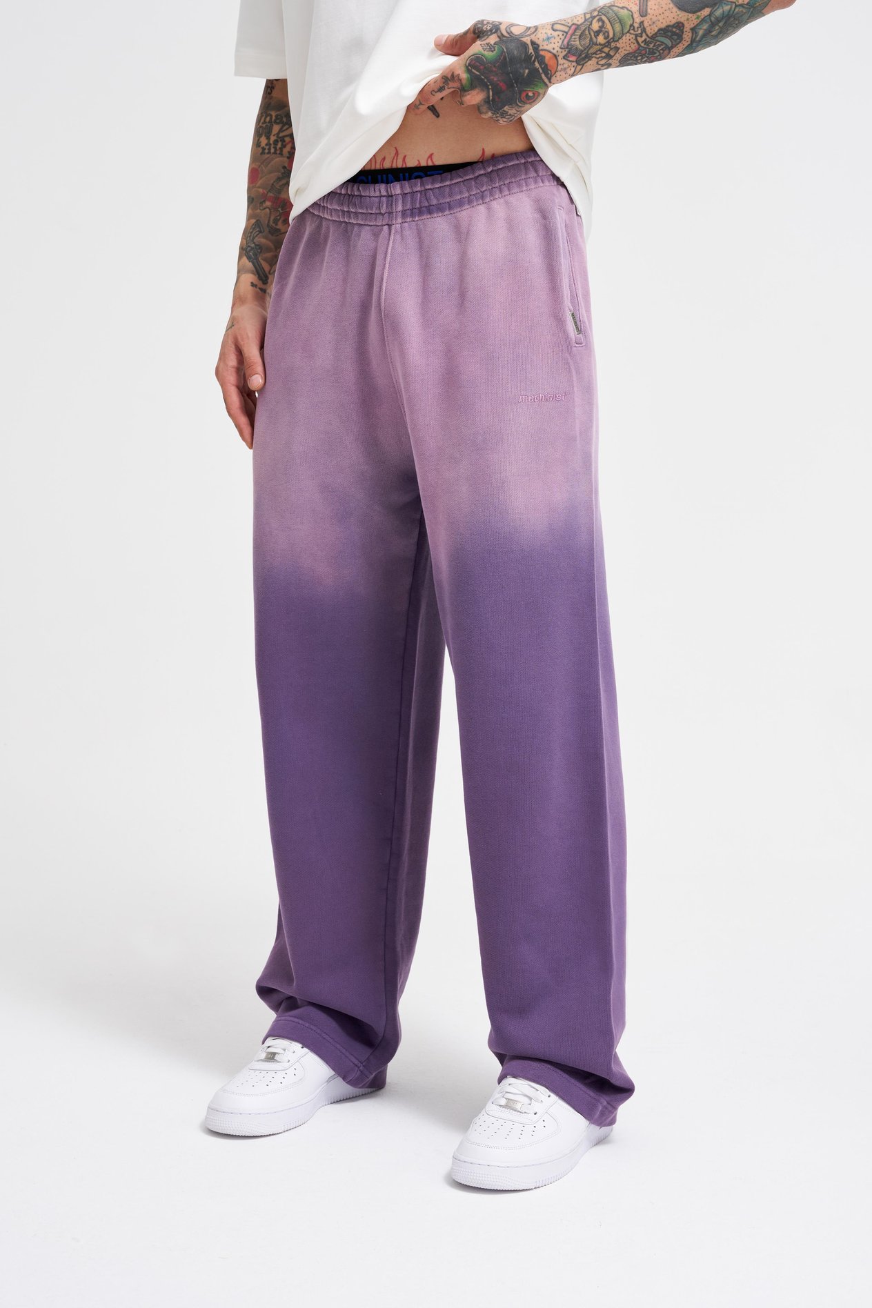 Erkek Grandient Yıkamalı Baggy Eşofman Altı PURPLE
