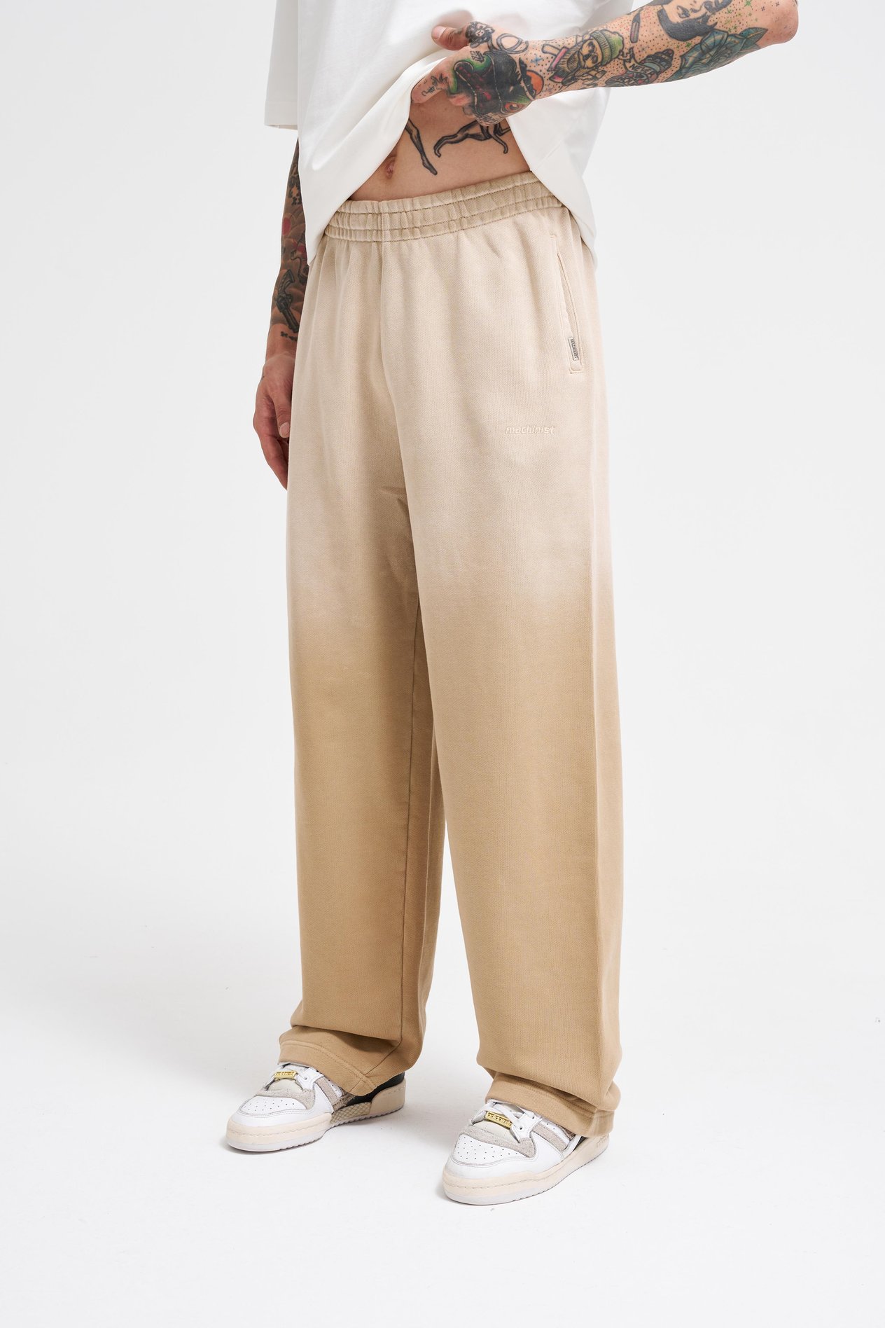 Erkek Grandient Yıkamalı Baggy Eşofman Altı BEIGE