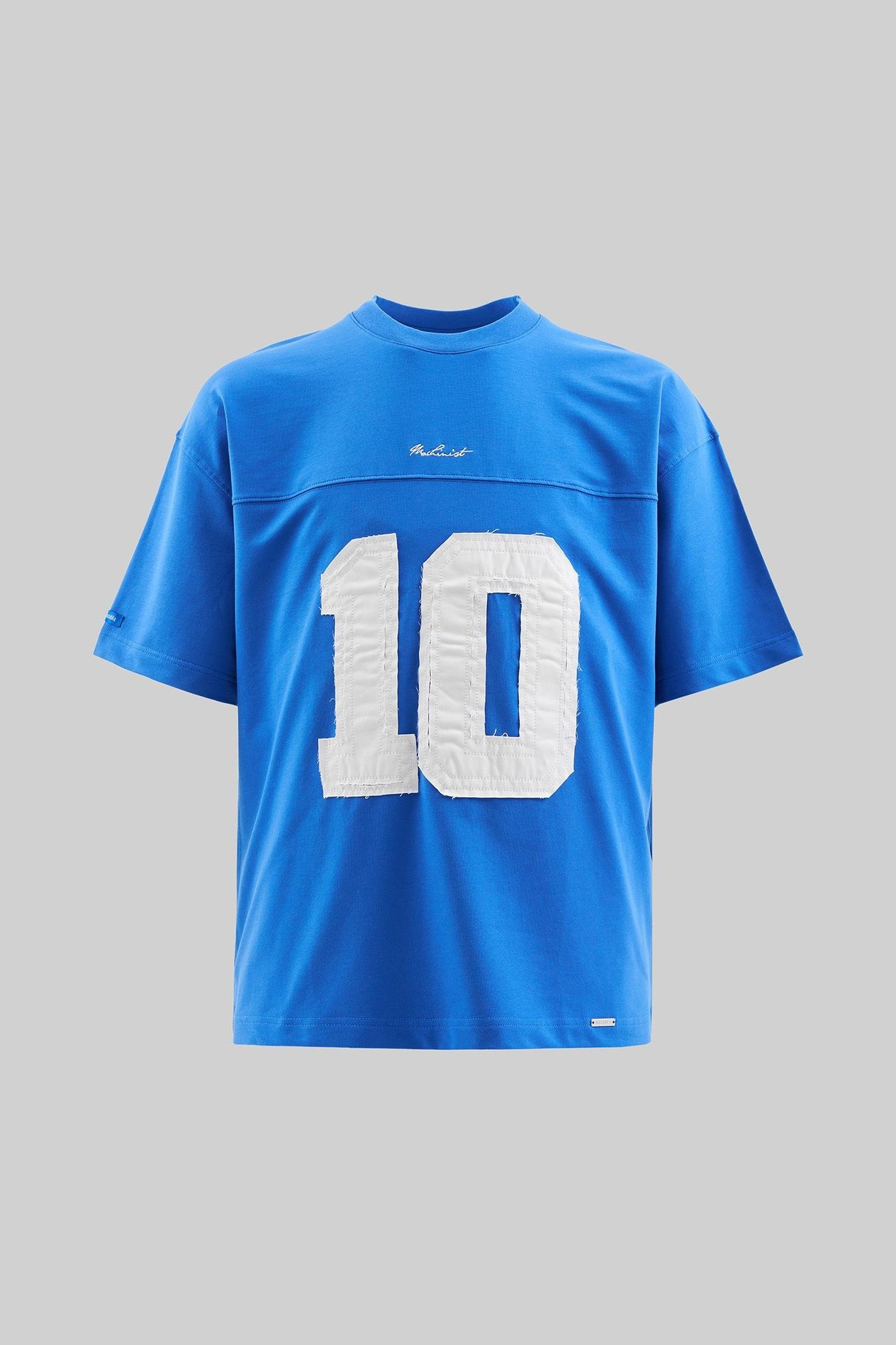 Erkek Jersey Style Oversize Soft Mavi Tişört