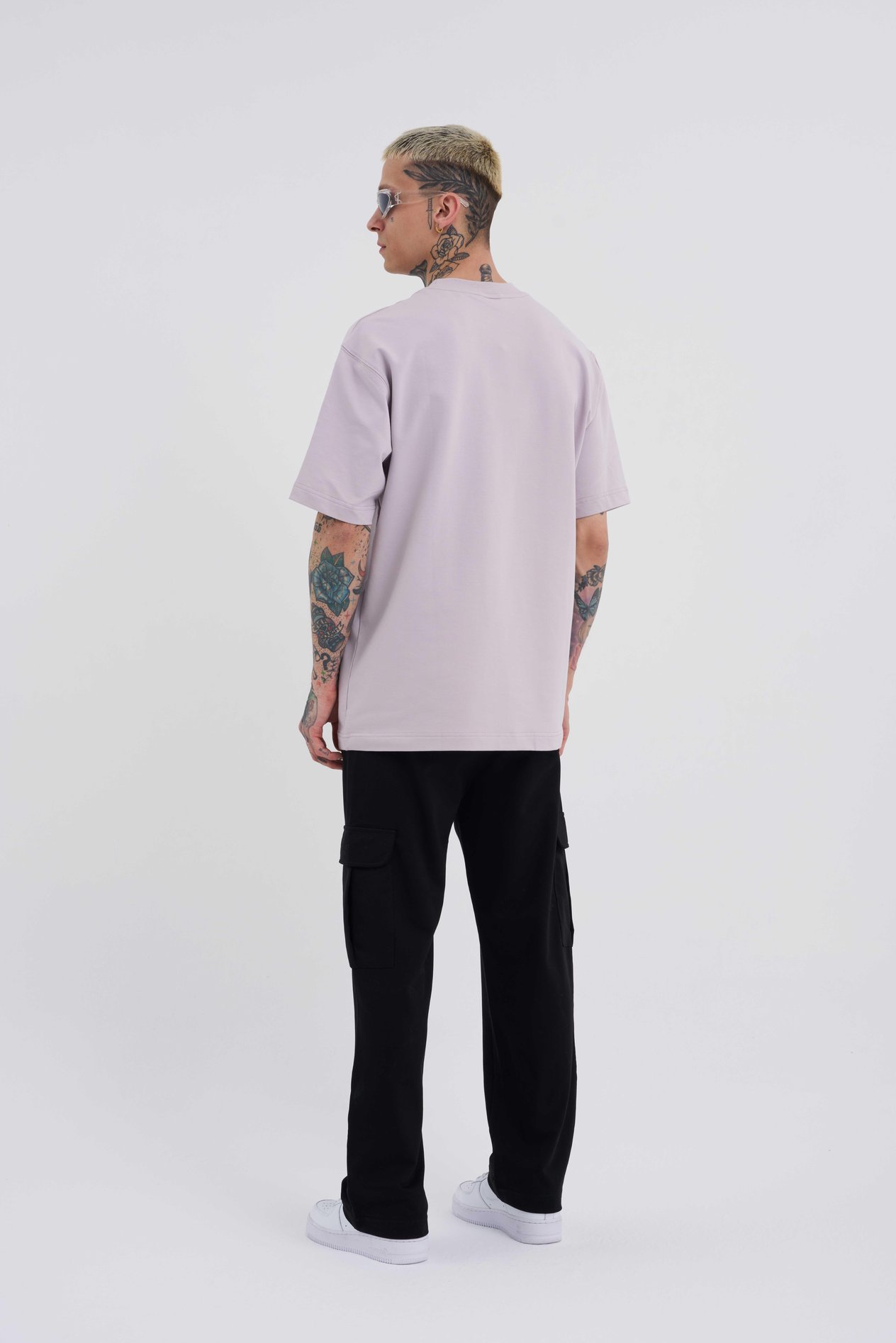 Erkek Kargo Cepli Relaxed Baggy Siyah Eşofman Altı