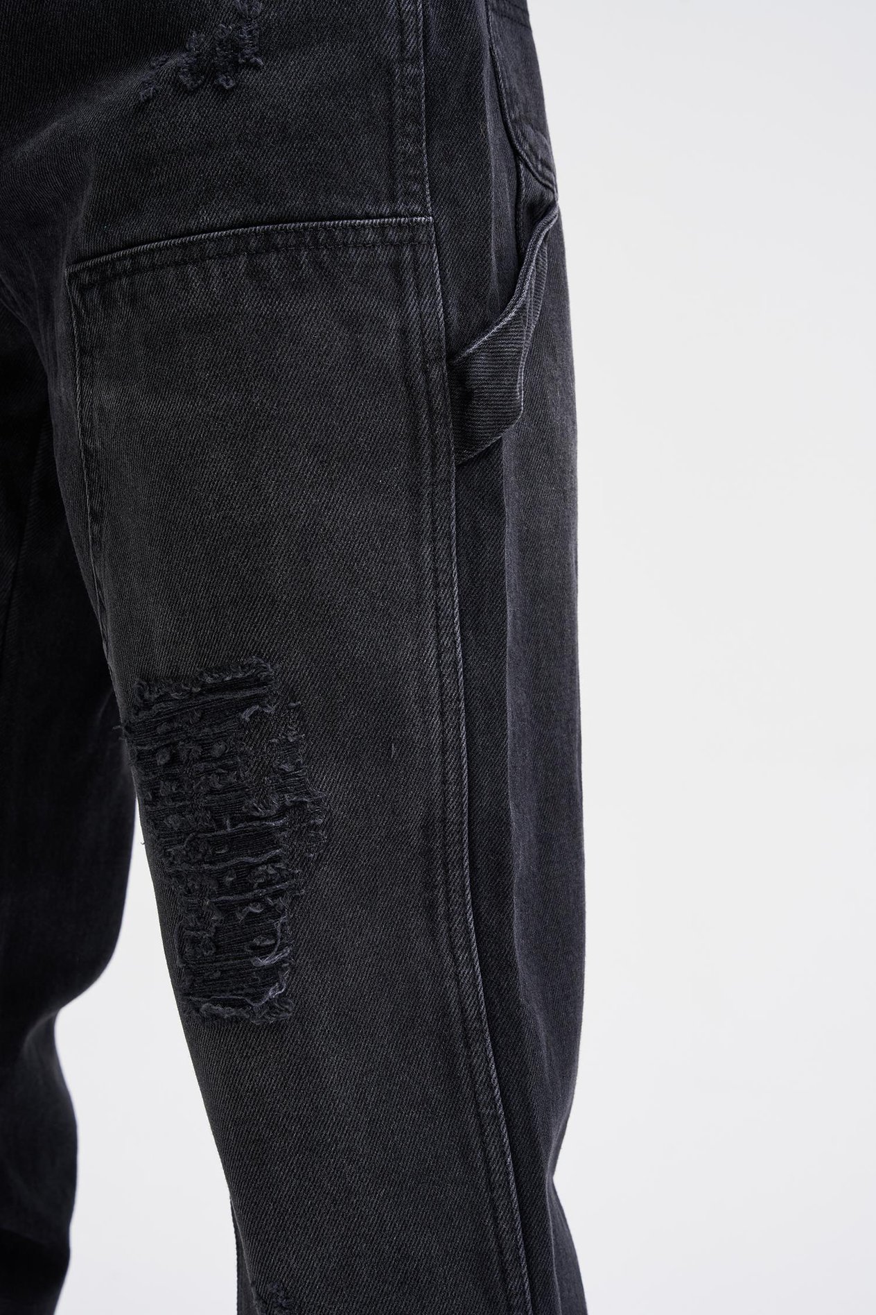 Erkek Loose Fit Asphalt Jean Pantolon