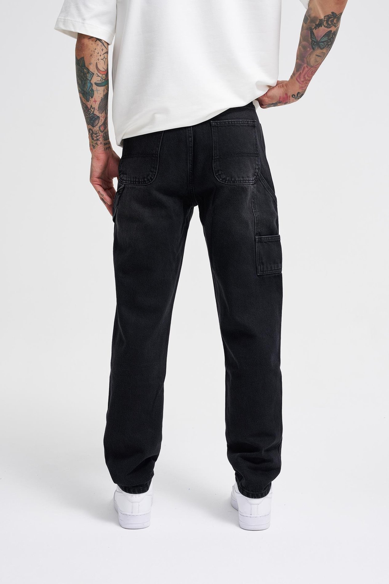 Erkek Loose Fit Asphalt Jean Pantolon