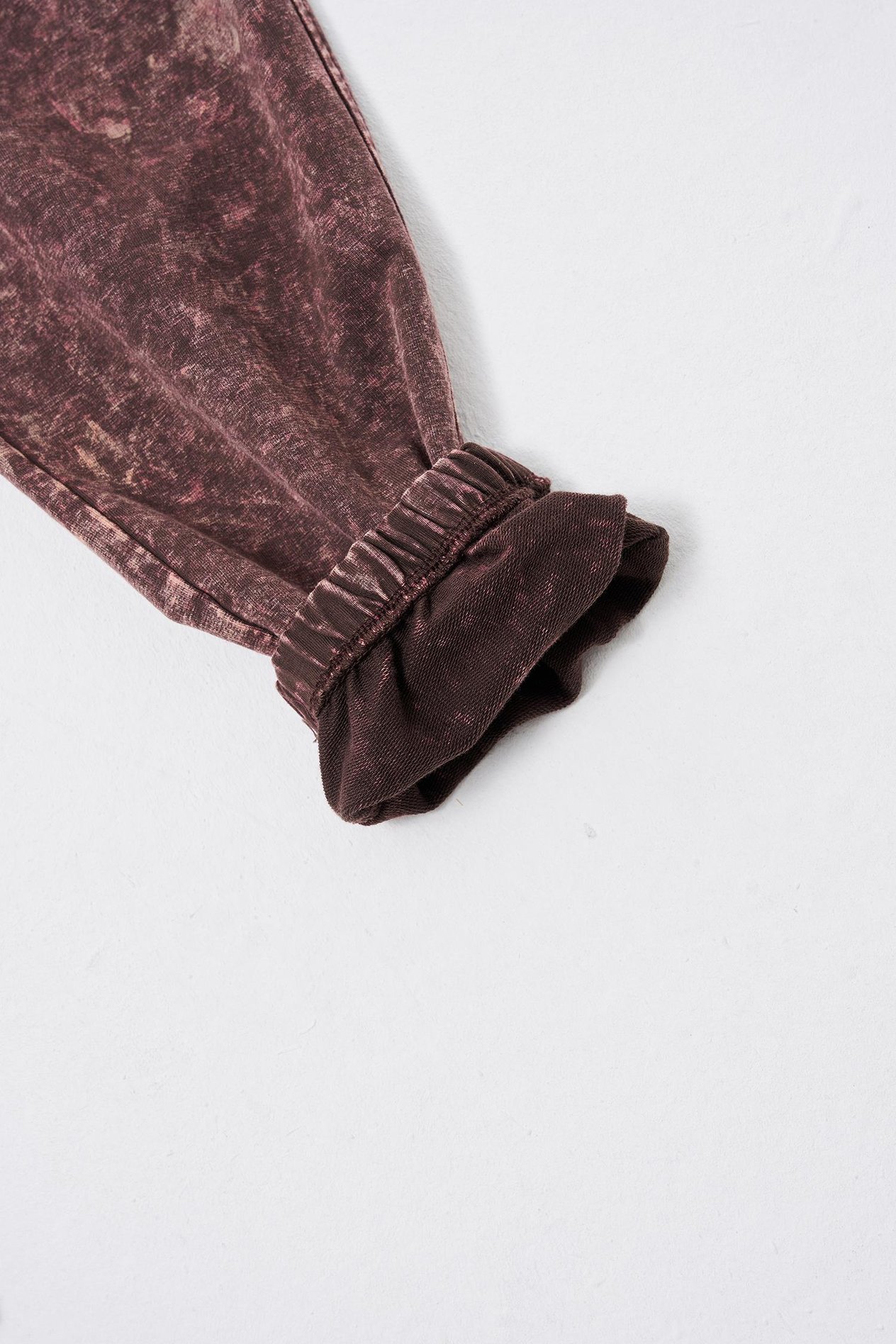 Erkek Luxury Basic Yıkamalı Jogger Eşofman Altı OAK COFFEE SPOTTED