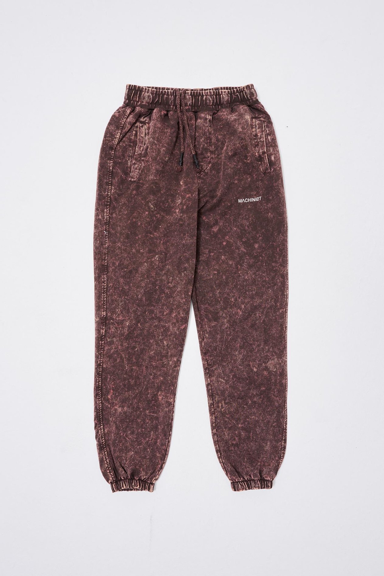 Erkek Luxury Basic Yıkamalı Jogger Eşofman Altı OAK COFFEE SPOTTED