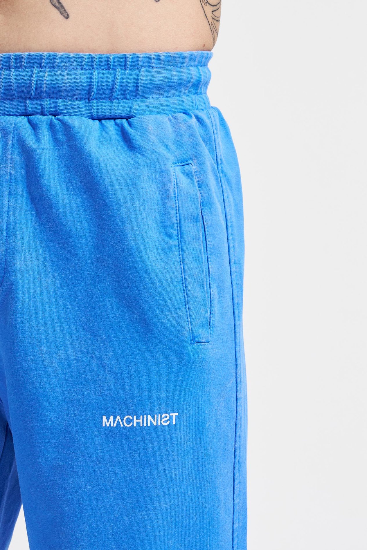 Erkek Luxury Basic Yıkamalı Jogger Eşofman Altı SOFT BLUE SPOTTED