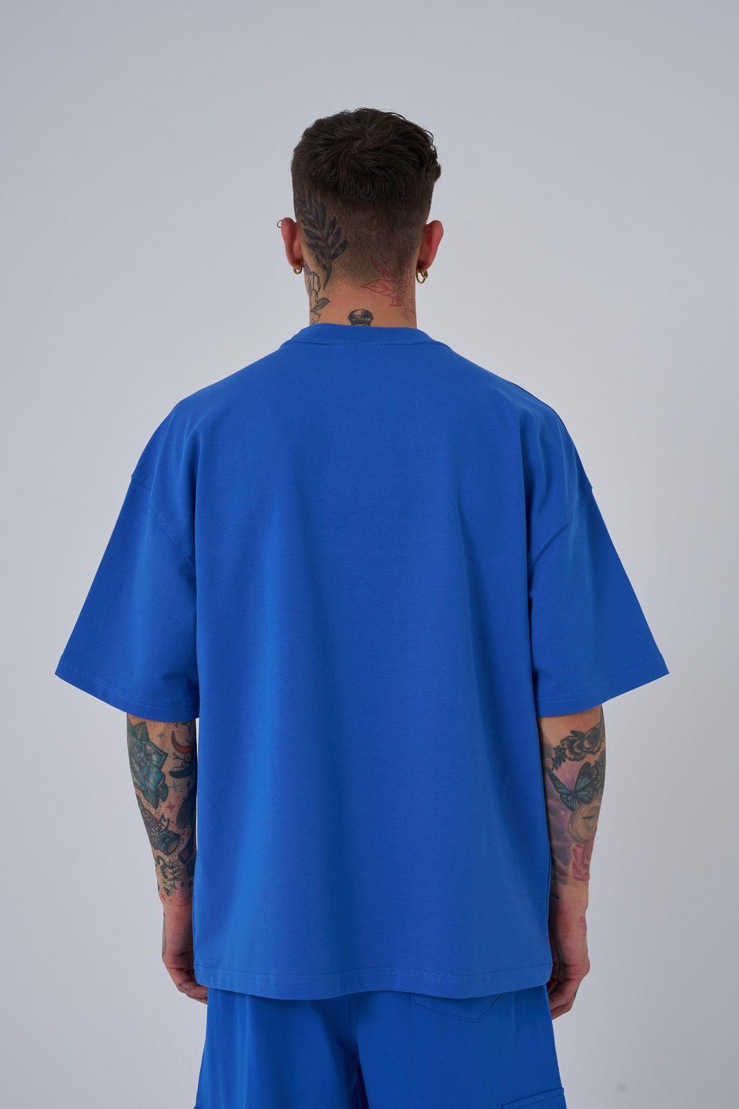 Erkek MAC Blanket Oversize Açık Mavi Tişört