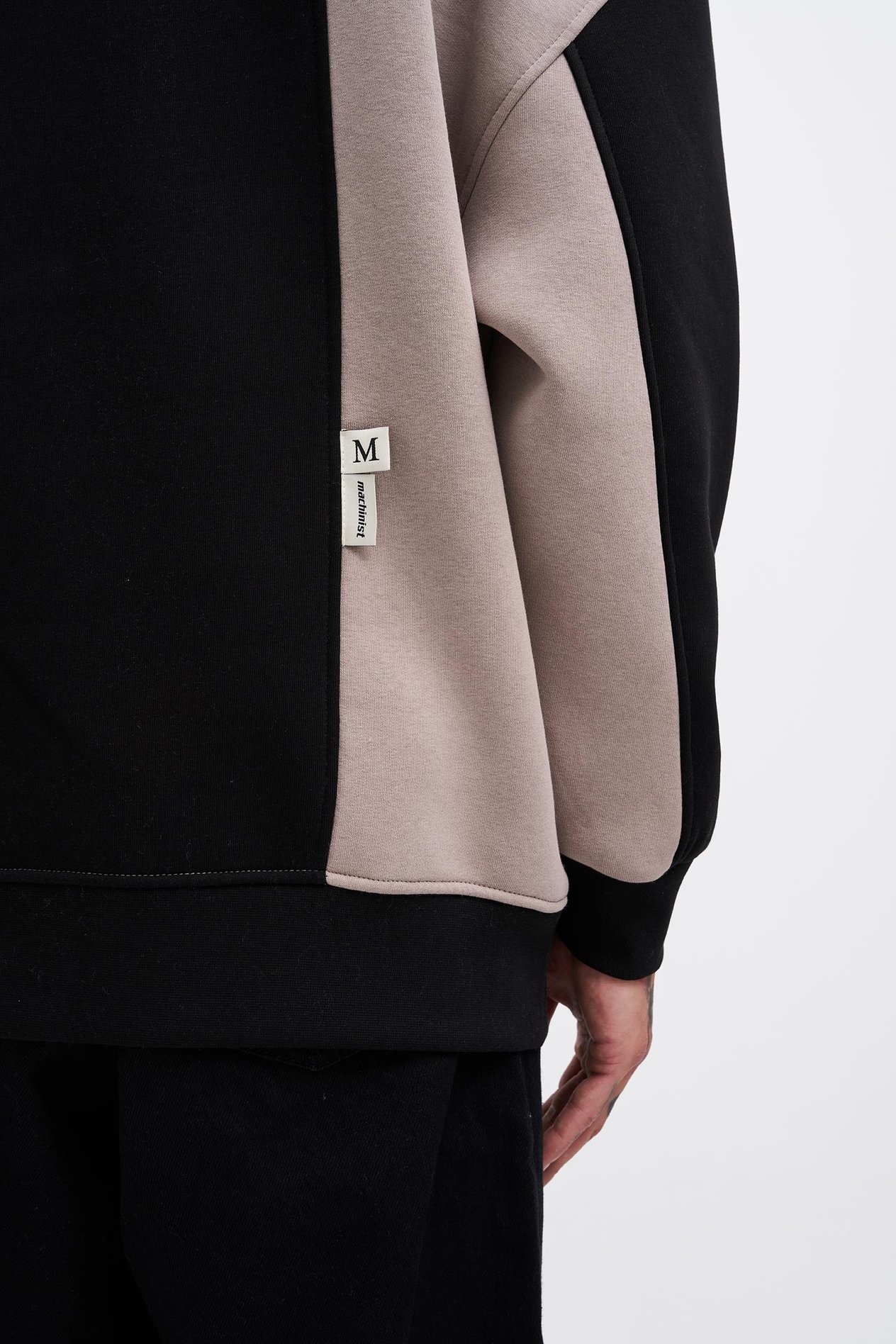 Erkek Mastering Slogan Embroidery Sweat BLACK-ICE GREY