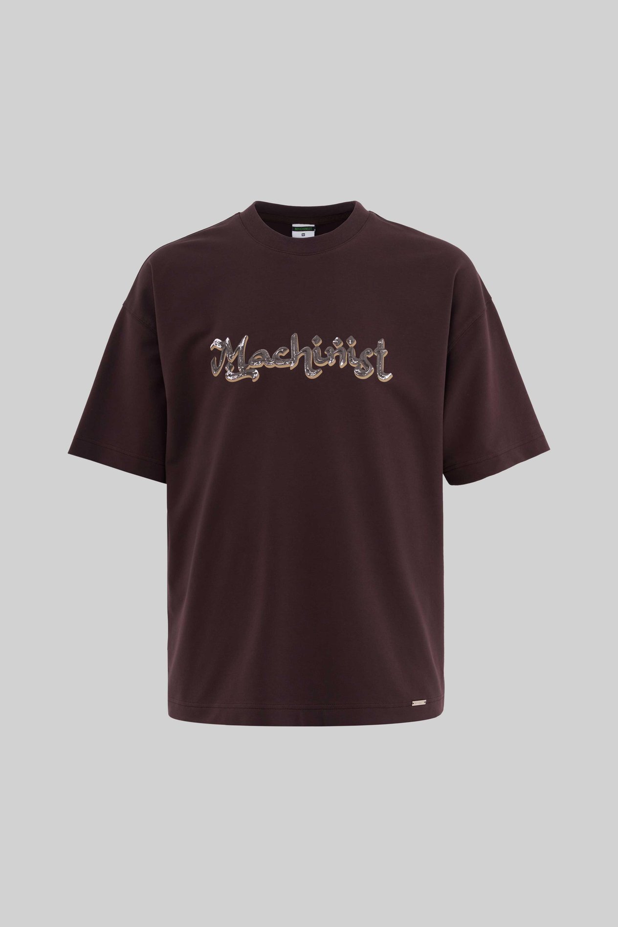 Erkek Mud Technical Printed Oversi̇ze Ti̇şört OAK COFFE