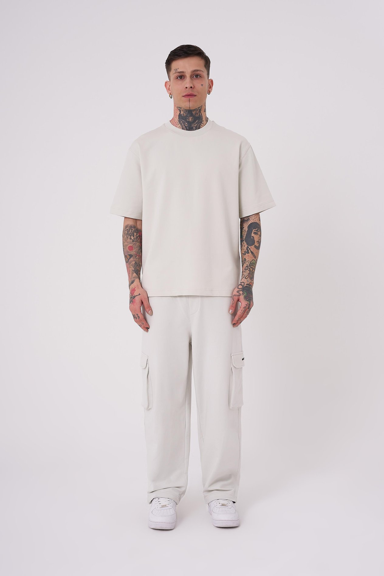 Erkek No Name Basic Relaxed Tişört SPACE GREY