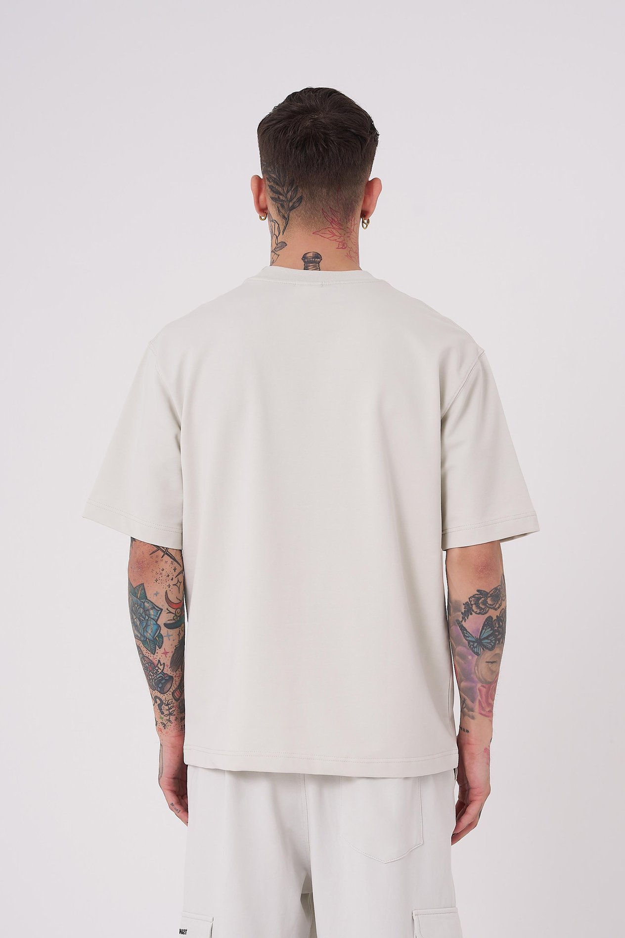 Erkek No Name Basic Relaxed Tişört SPACE GREY