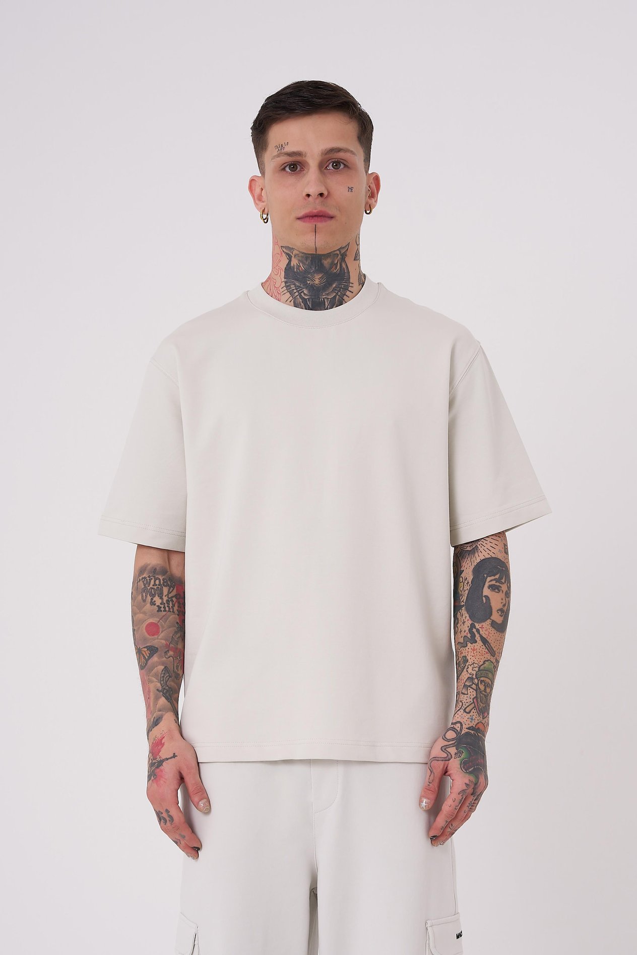Erkek No Name Basic Relaxed Tişört SPACE GREY