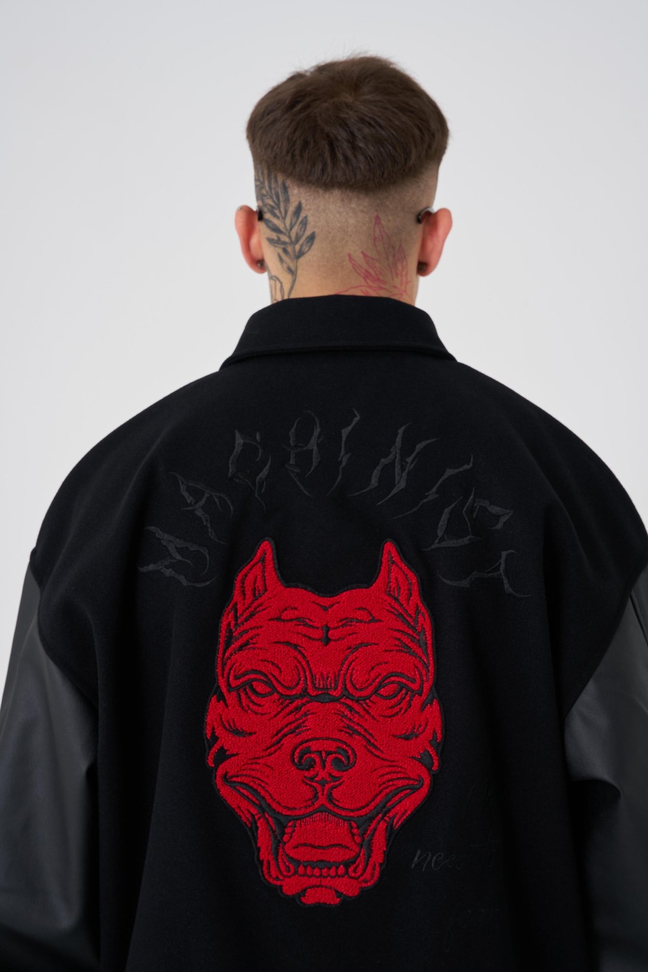 Erkek No Need To Fear Oversize Bomber Ceket BLACK