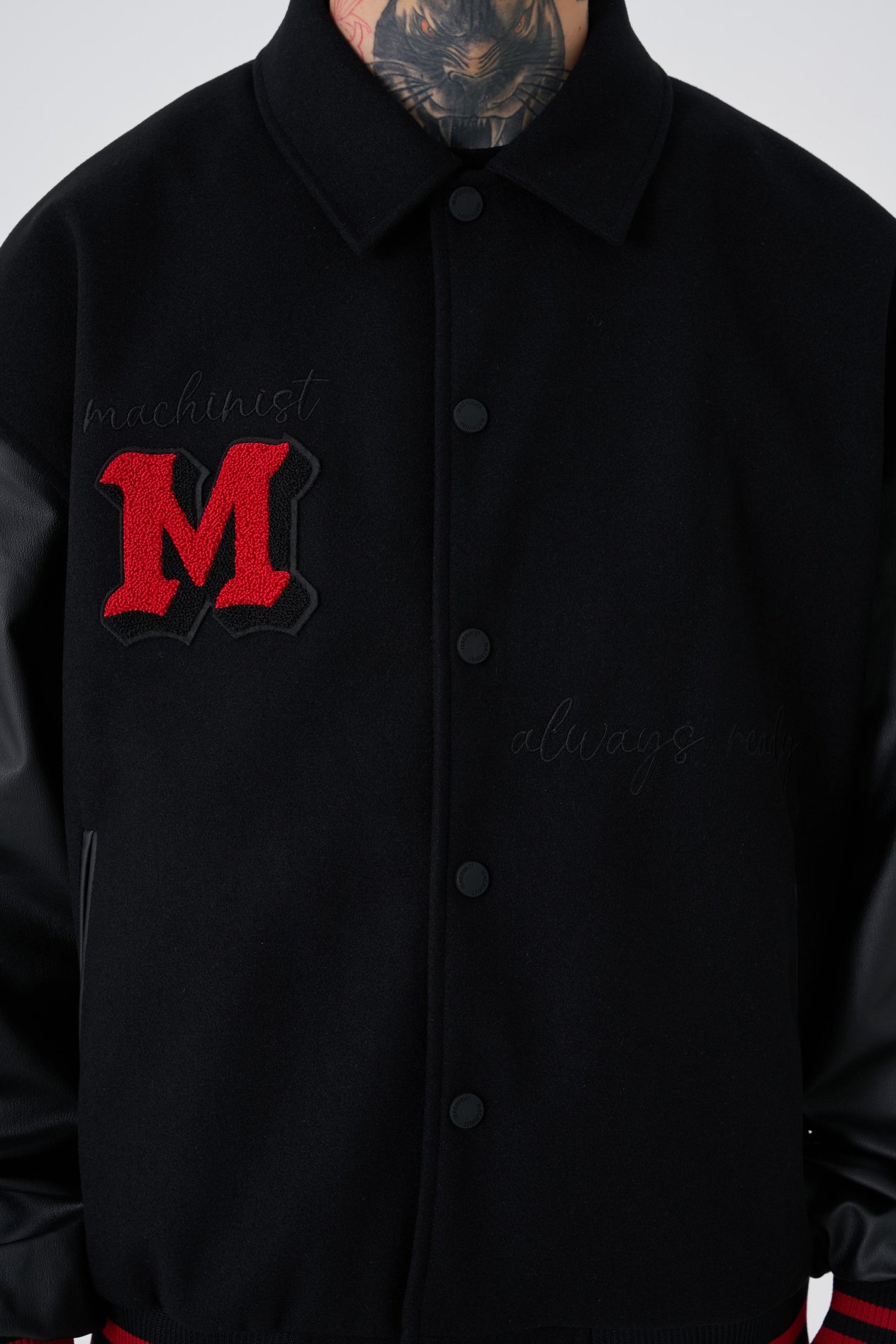 Erkek No Need To Fear Oversize Bomber Ceket BLACK