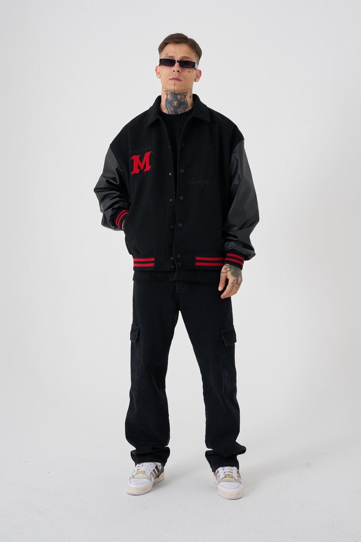 Erkek No Need To Fear Oversize Bomber Ceket BLACK