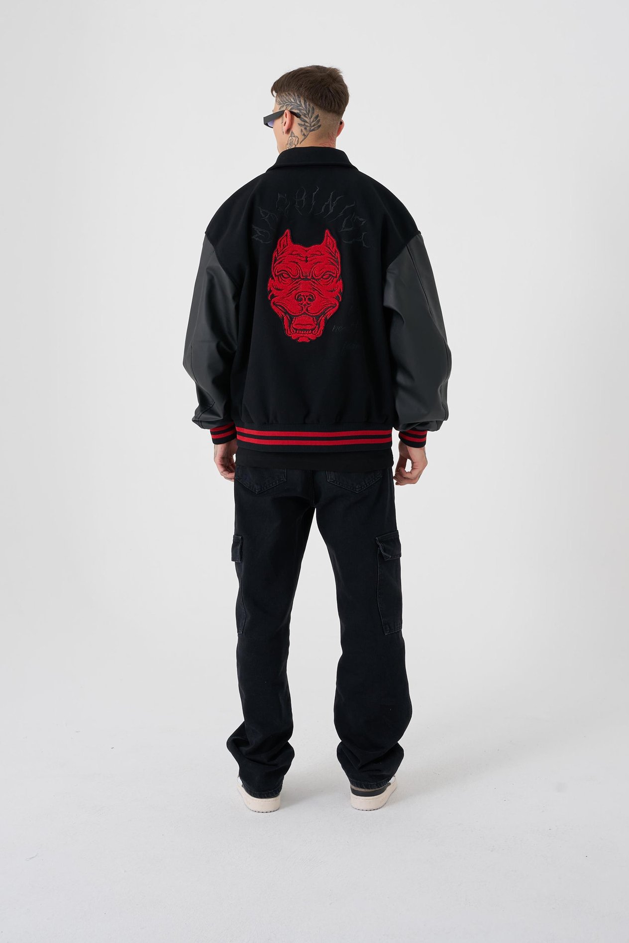 Erkek No Need To Fear Oversize Bomber Ceket BLACK