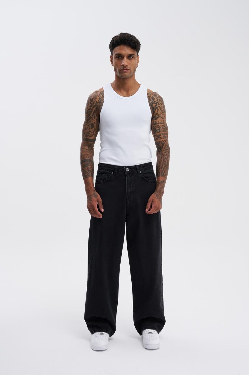 Erkek Oversize Baggy Jean Asphalt