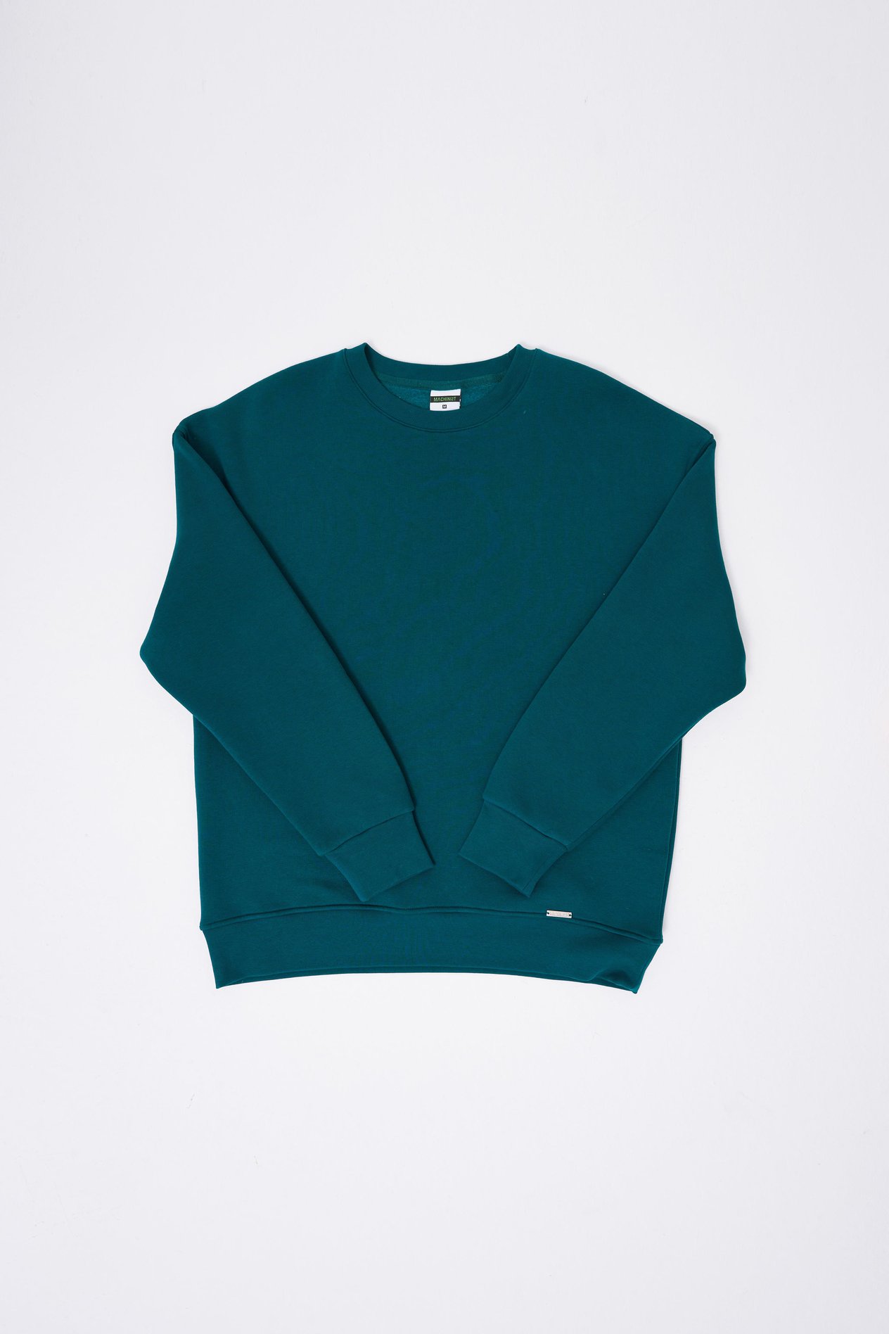 Erkek Oversize Basic Sweatshirt OIL GREEN