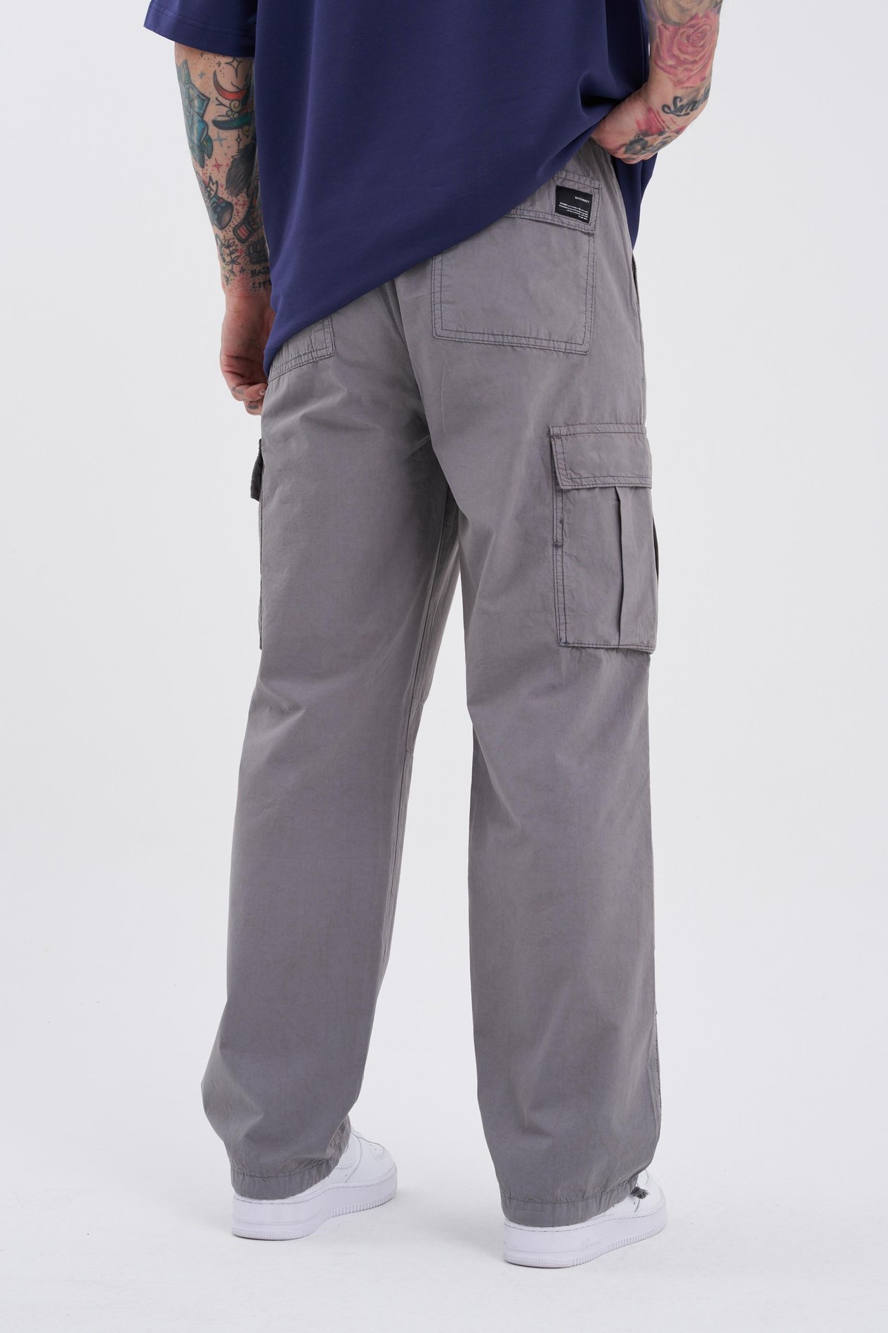 Erkek Paraşüt Kargo Pantolon LIGHT GRAY