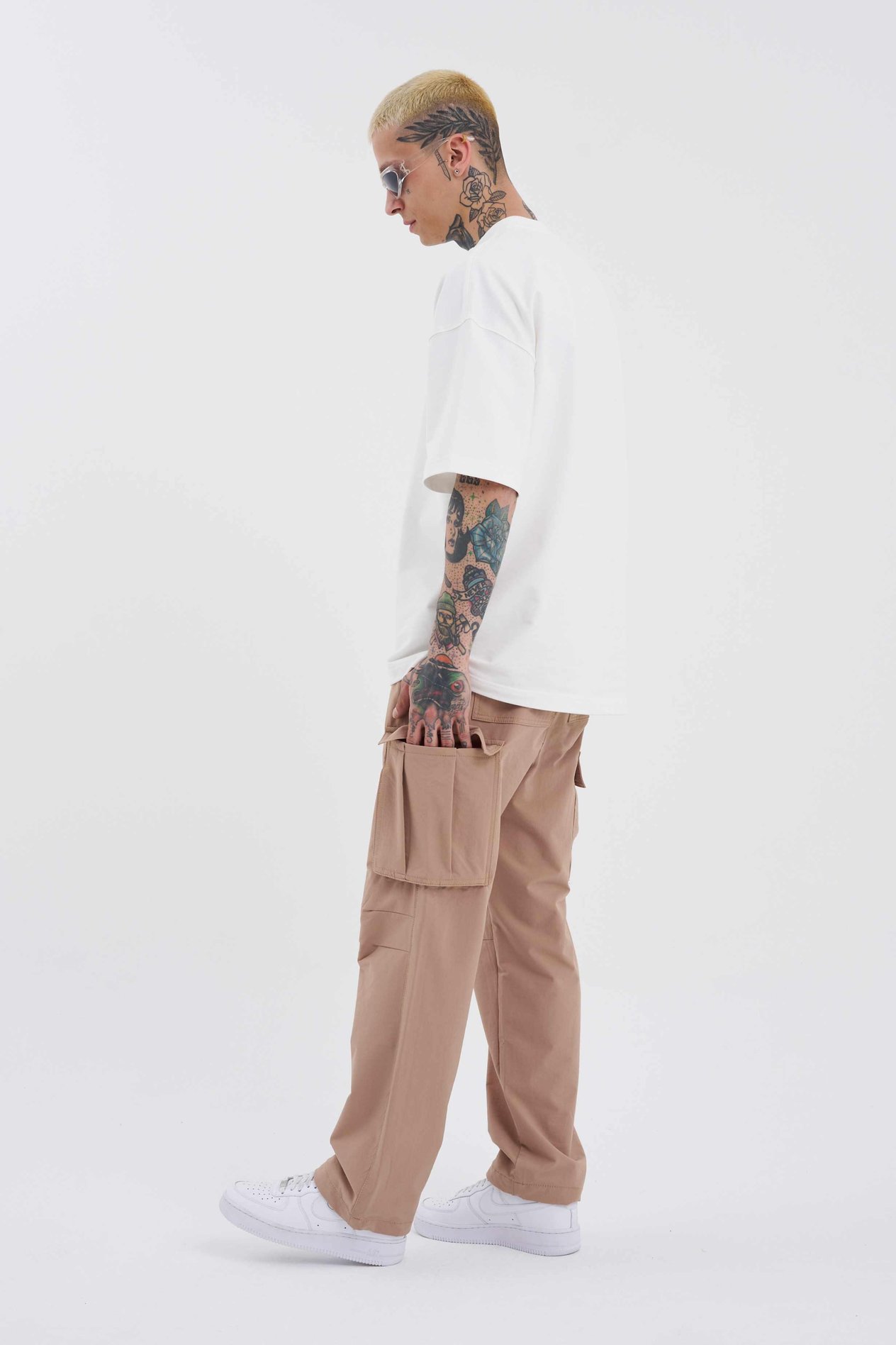 Erkek Paraşüt Pantolon BEIGE