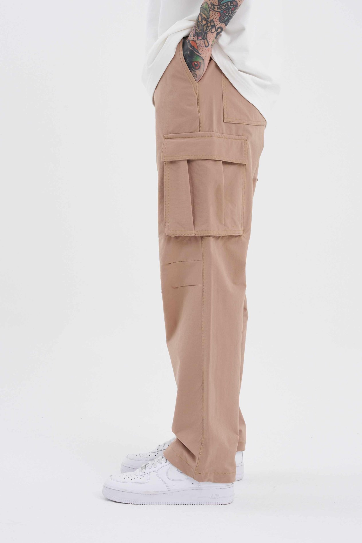 Erkek Paraşüt Pantolon BEIGE