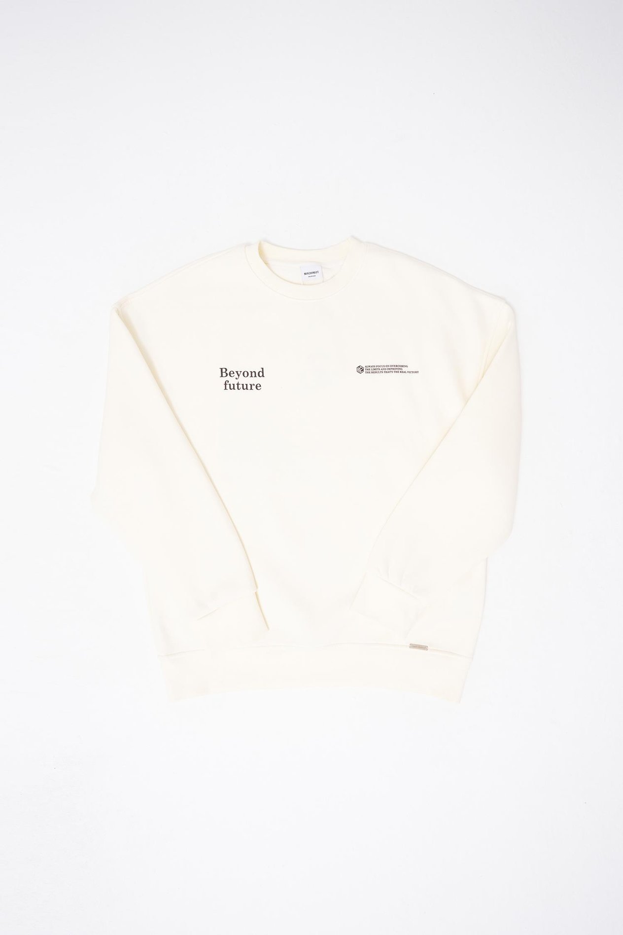 Erkek Smoking Kill Baskılı Oversize Ekru Sweatshirt