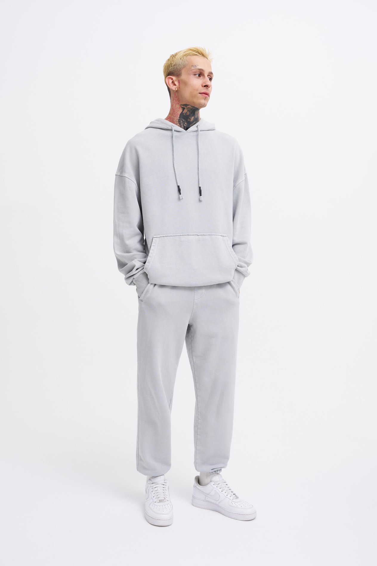 Erkek Yıkamalı Basic Jogger Ghost Eşofman Altı
