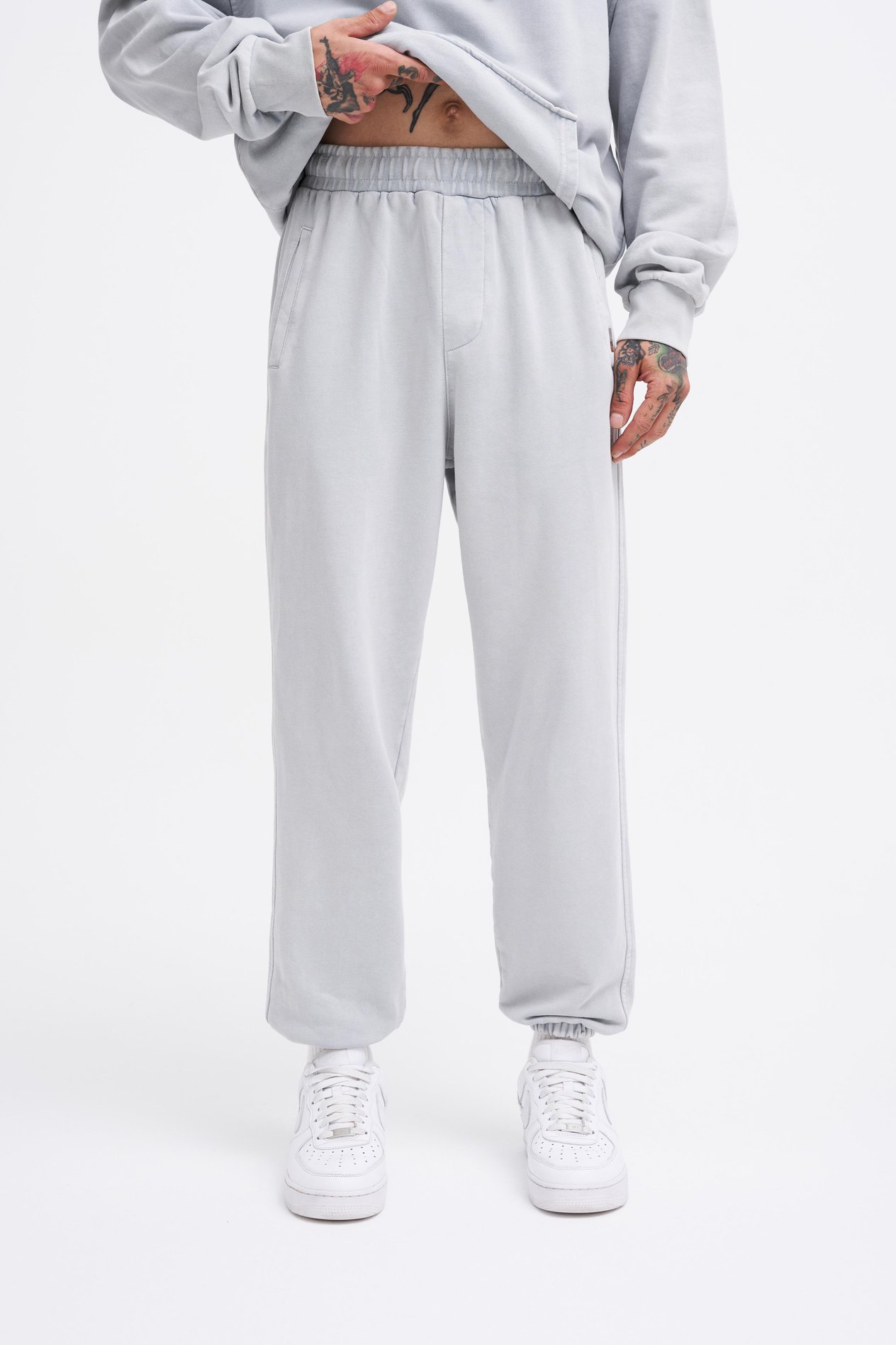 Erkek Yıkamalı Basic Jogger Ghost Eşofman Altı