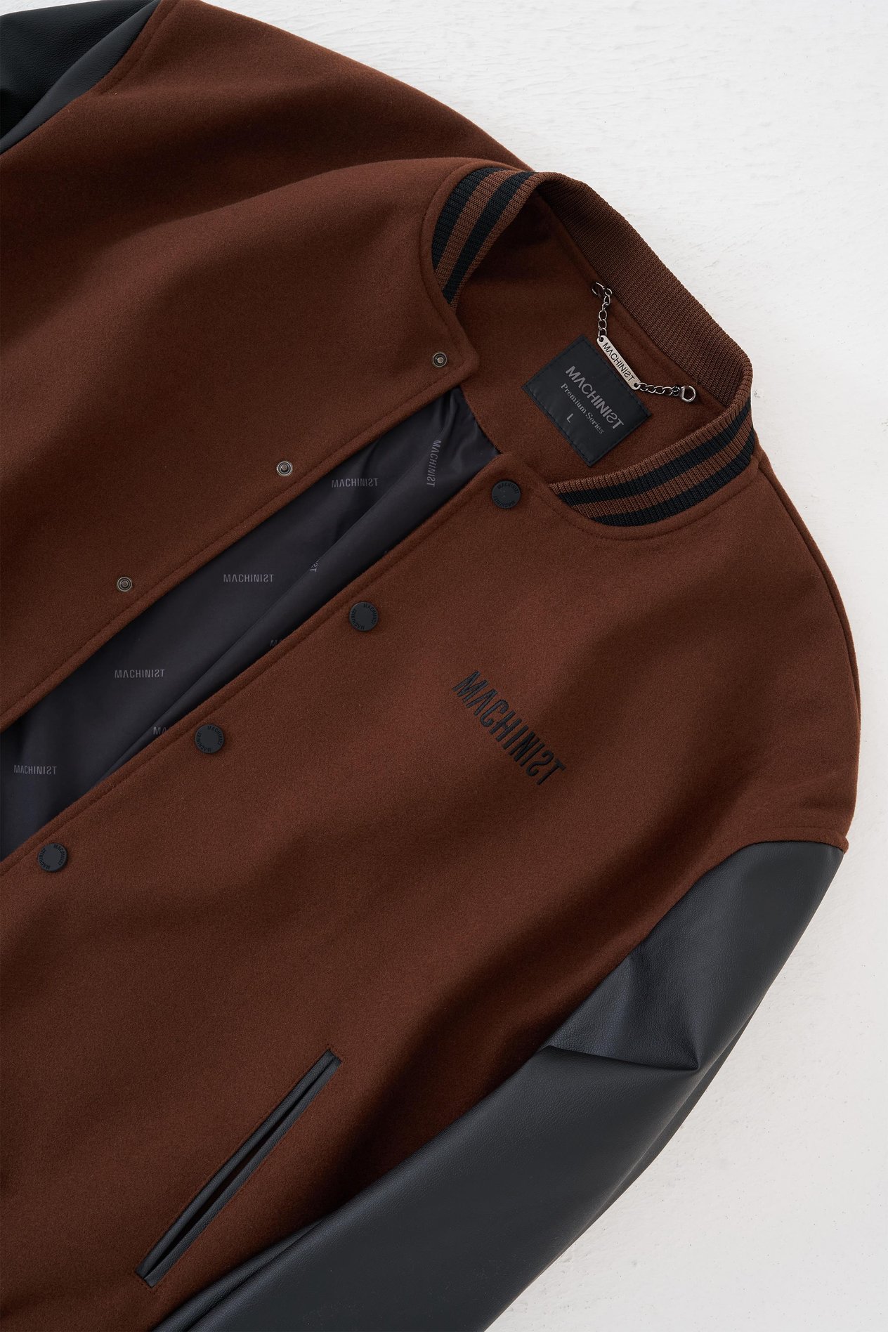 Erkek Deer Oversize Kahve Bomber Ceket