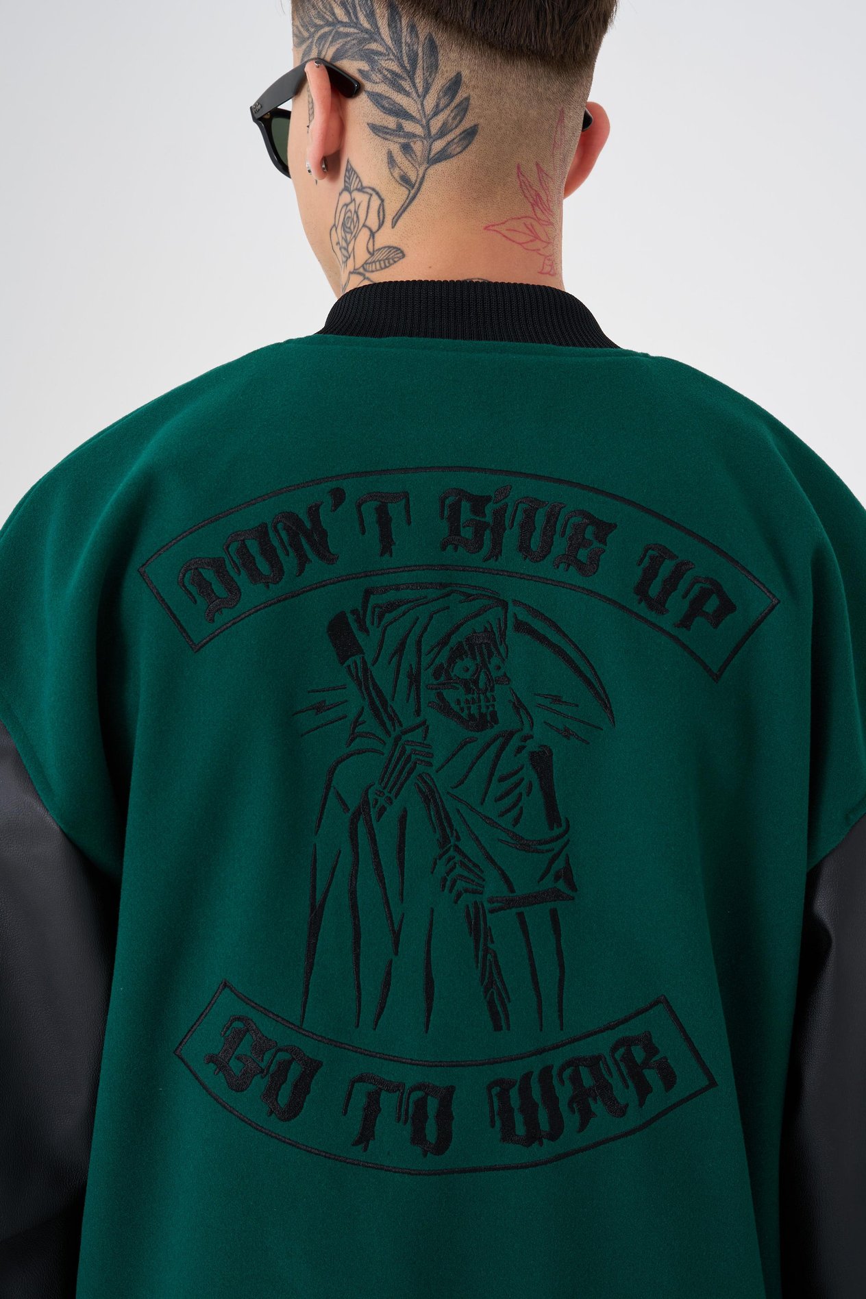 Erkek Go To War Oversize Yeşil Bomber Ceket
