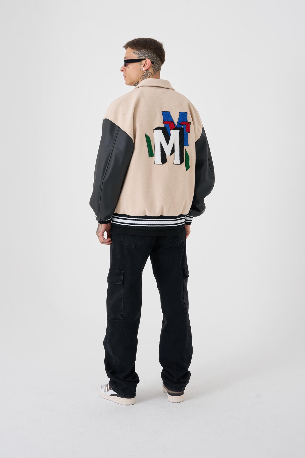 Erkek MT Oversize Bej Bomber Ceket