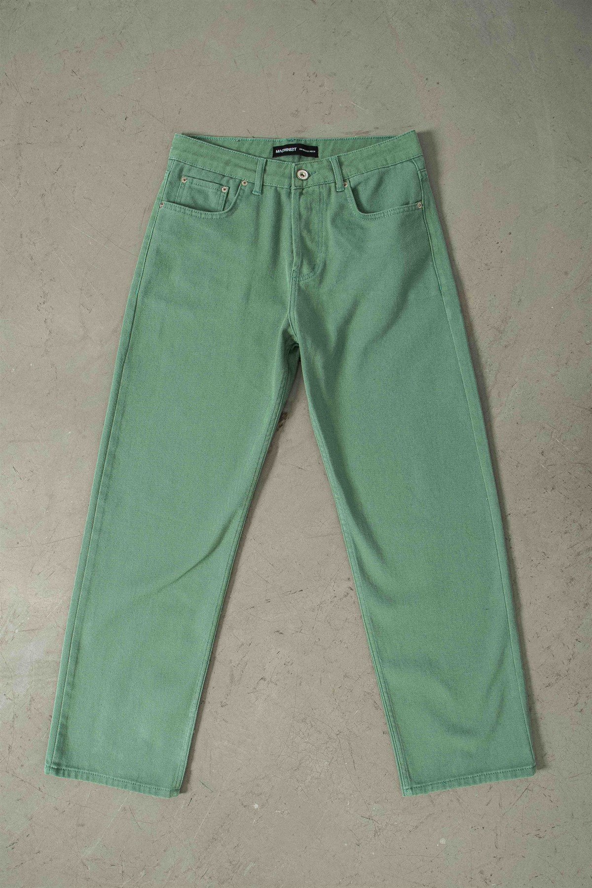Baggy Gabardin Kumaş Pantolon YEŞİL