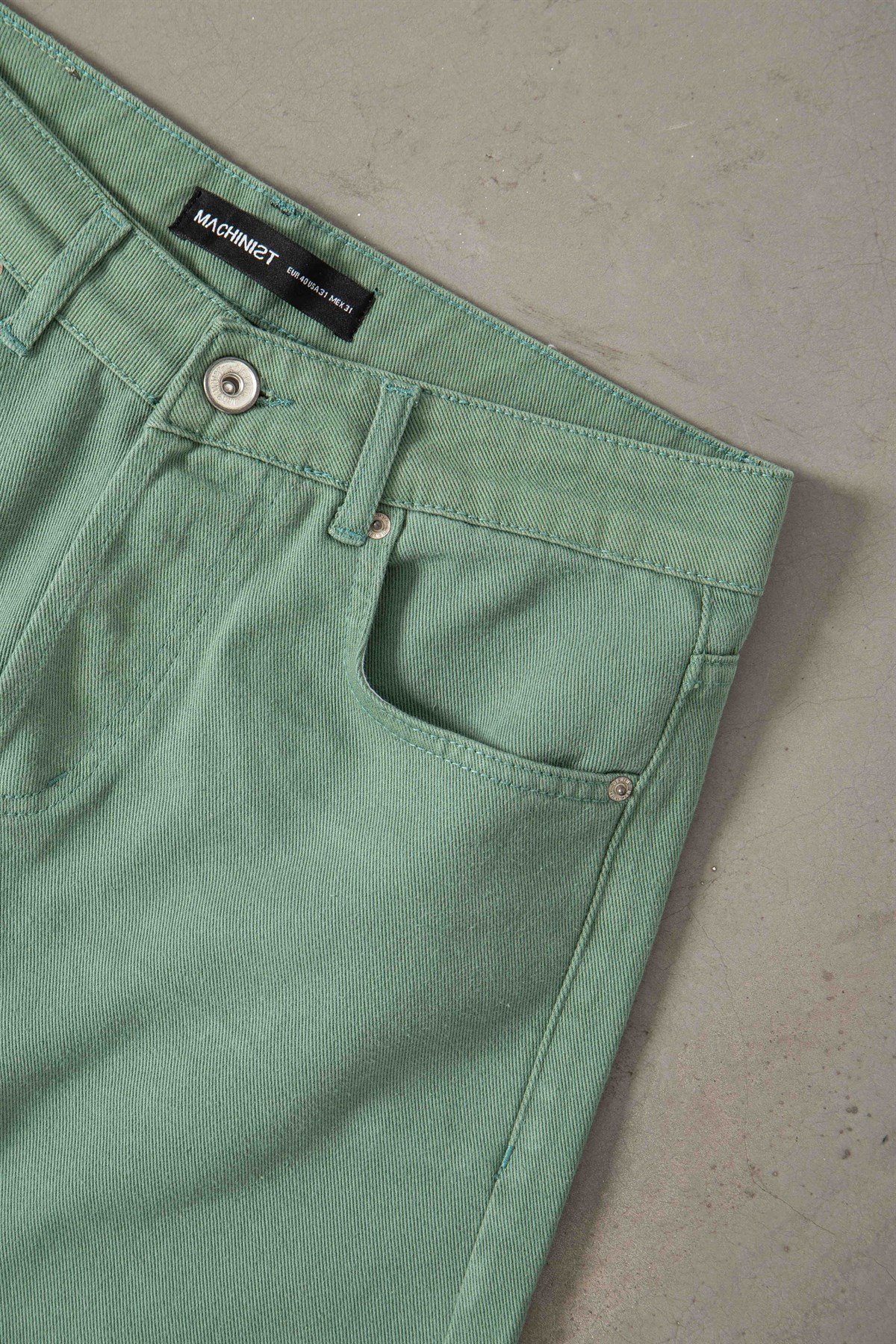 Baggy Gabardin Kumaş Pantolon YEŞİL