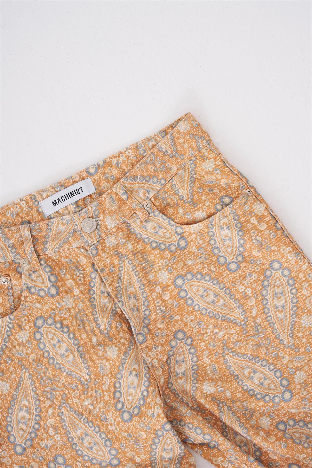 Baggy Baskılı Jean Pantolon Desert