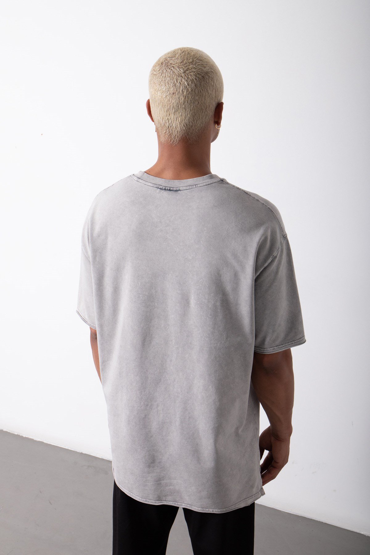 Relaxed Born Again Yıkamalı Baskılı Pamuklu T-Shirt  EKRU