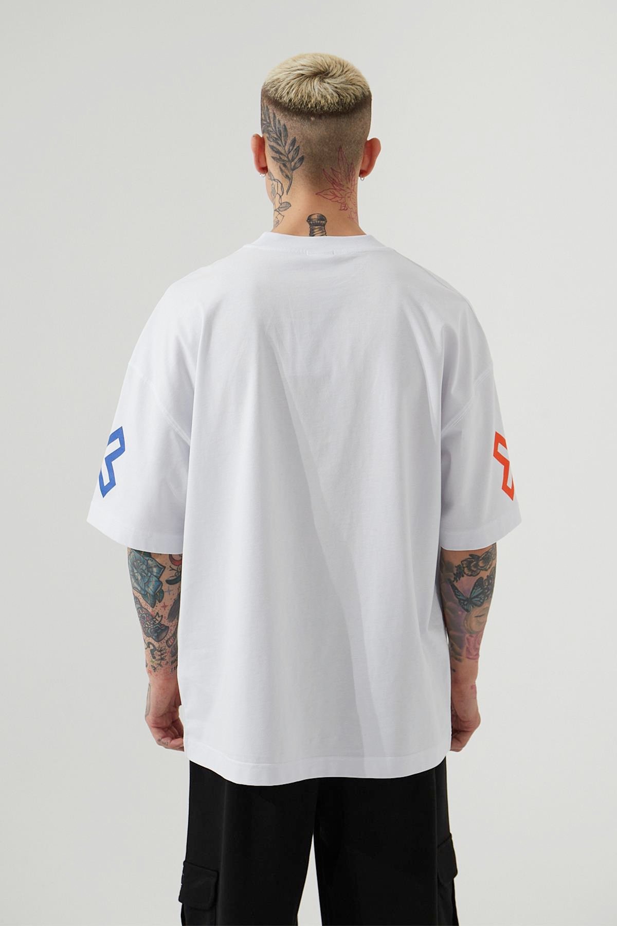 OVERSIZE VINCENT VAN GOGH T-SHIRT BEYAZ