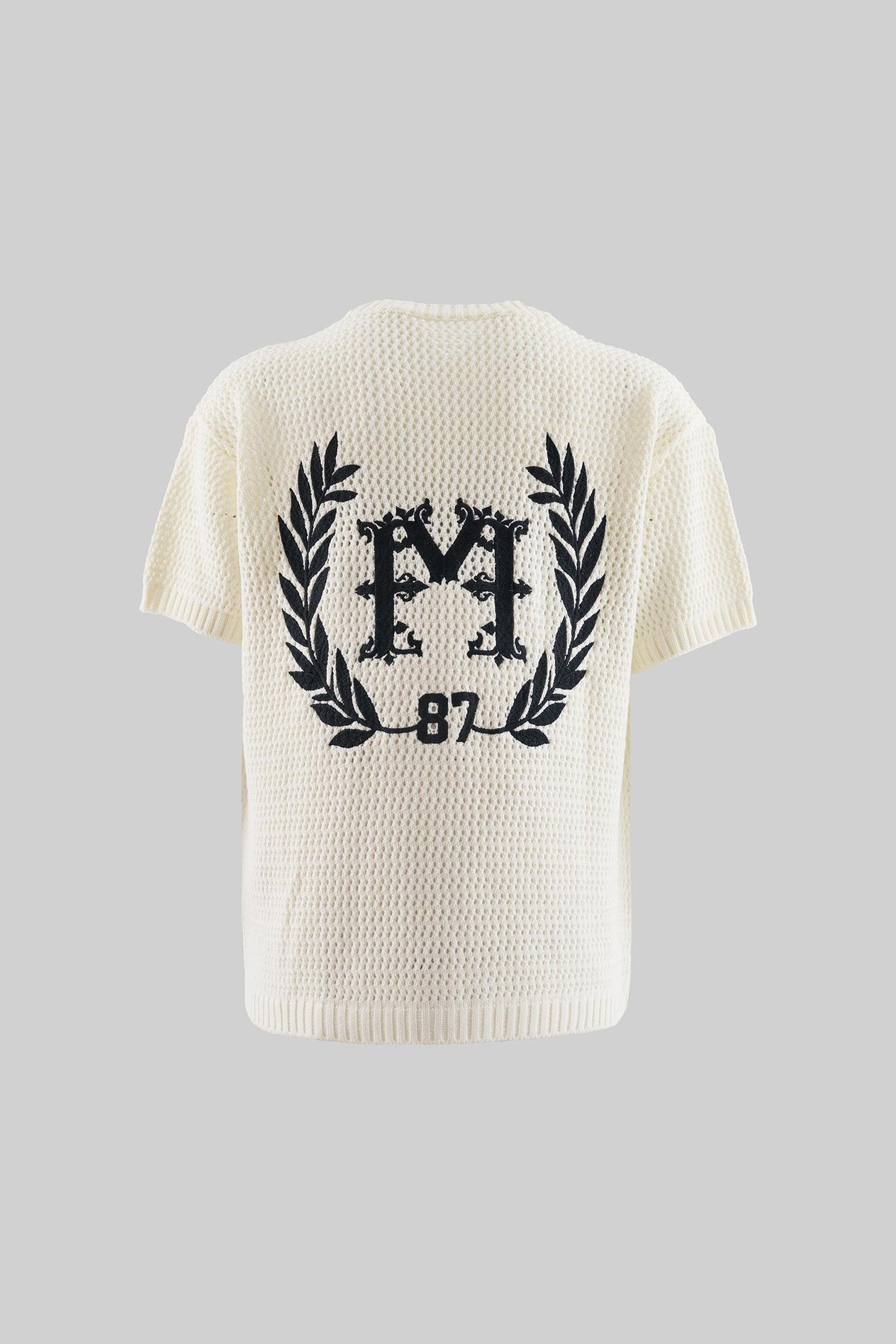 Mchnst Knıt College Style Tee Ecru