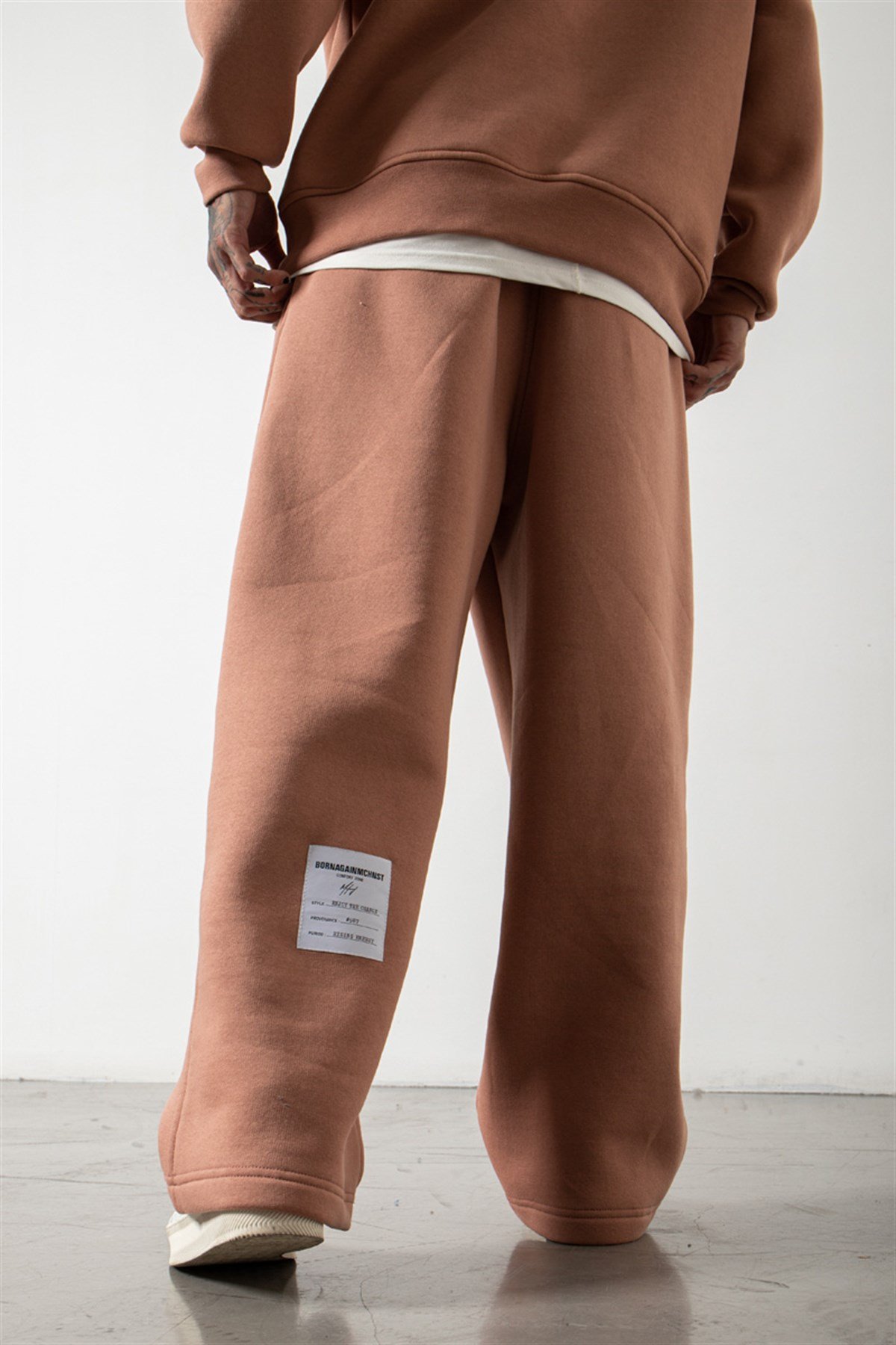 Oversize Beli Lastikli Baggy Eşofman COPPER