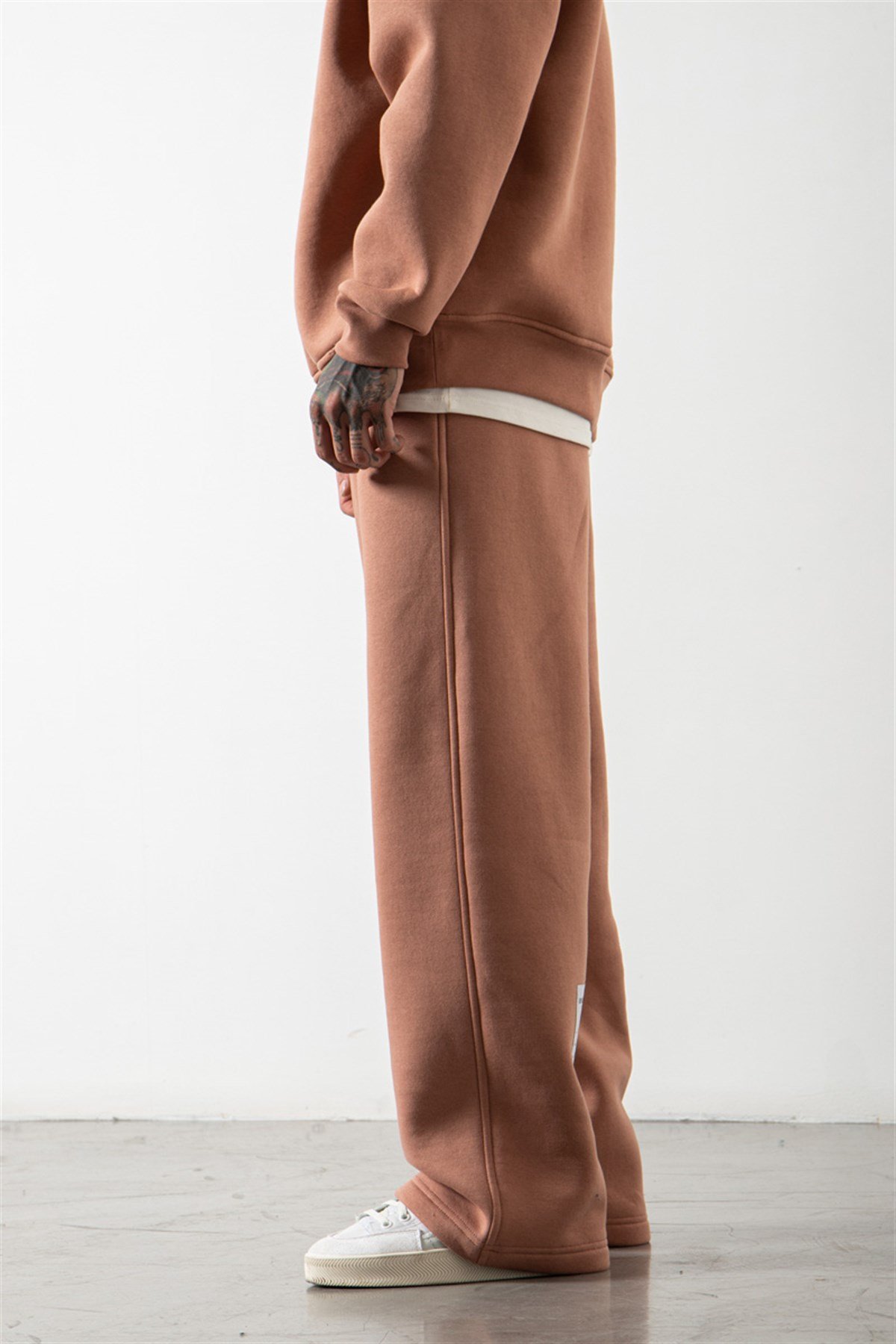 Oversize Beli Lastikli Baggy Eşofman COPPER