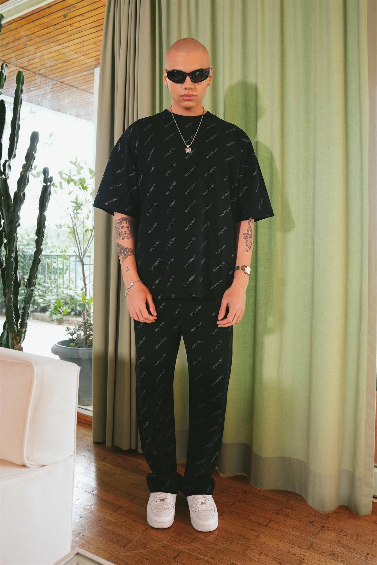 BAGGY RELAXED MACHINIST EŞOFMAN ALTI SİYAH