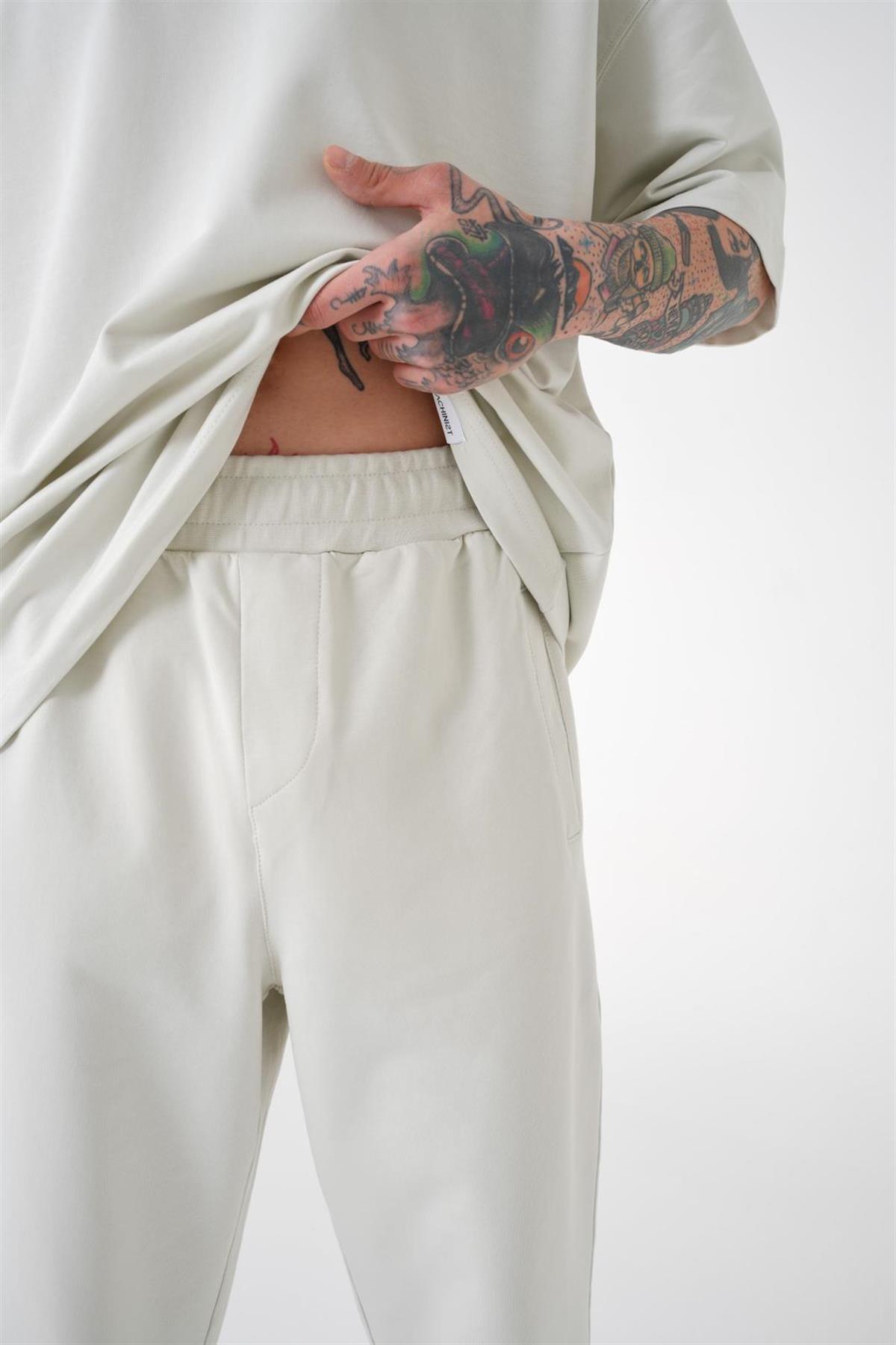 RELAXED BASIC PAÇA LASTİKLİ CEPLİ EŞOFMAN ALTI GRİ