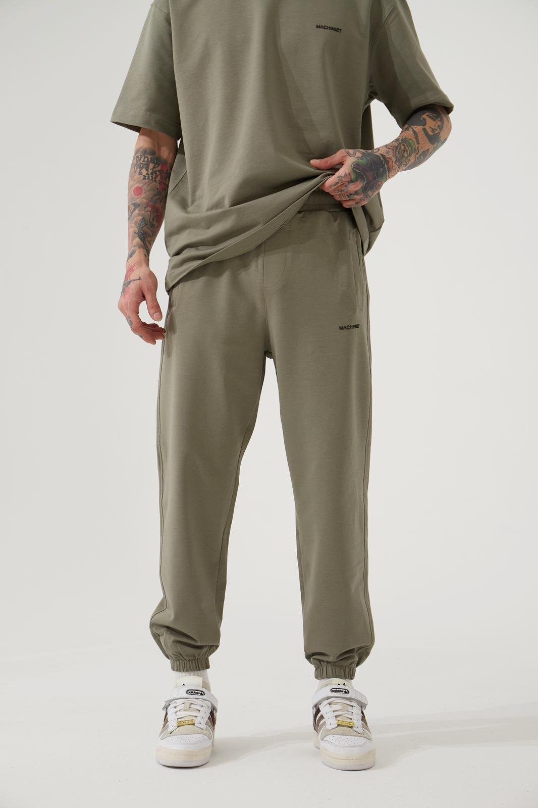 RELAXED BASIC PAÇA LASTİKLİ JOGGER EŞOFMAN HAKİ