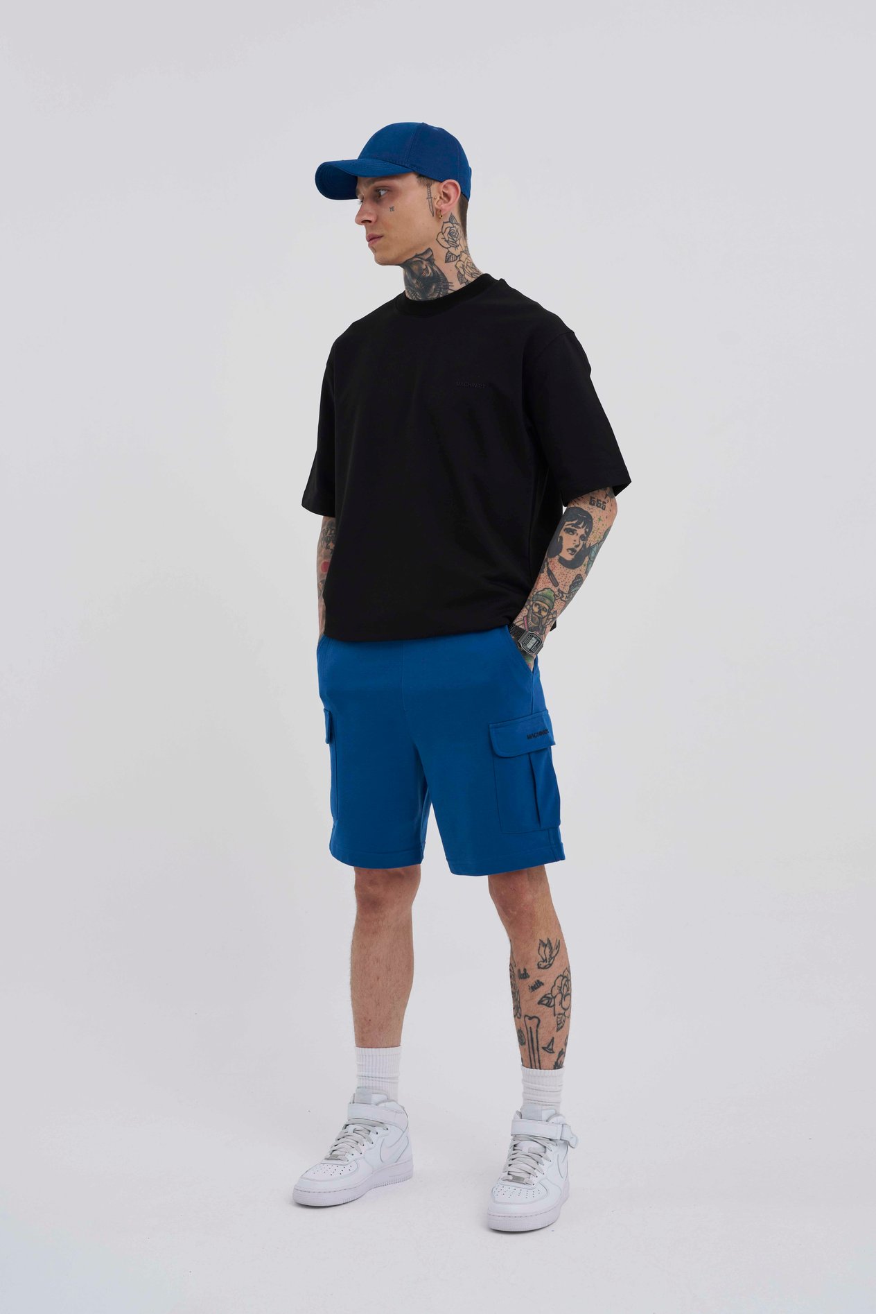RELAXED KARGO CEPLİ BASIC ŞORT NEW INDIGO