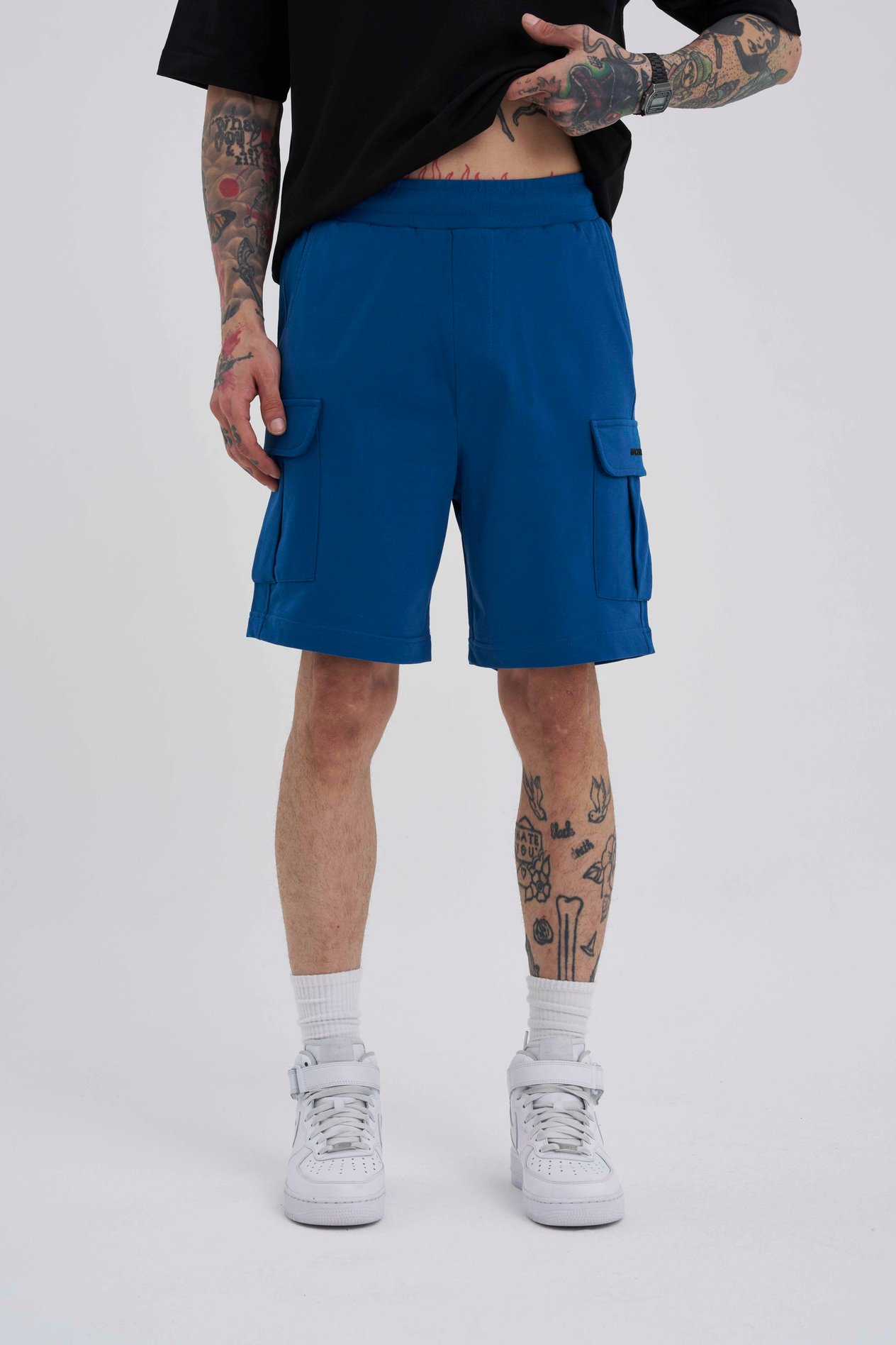 RELAXED KARGO CEPLİ BASIC ŞORT NEW INDIGO